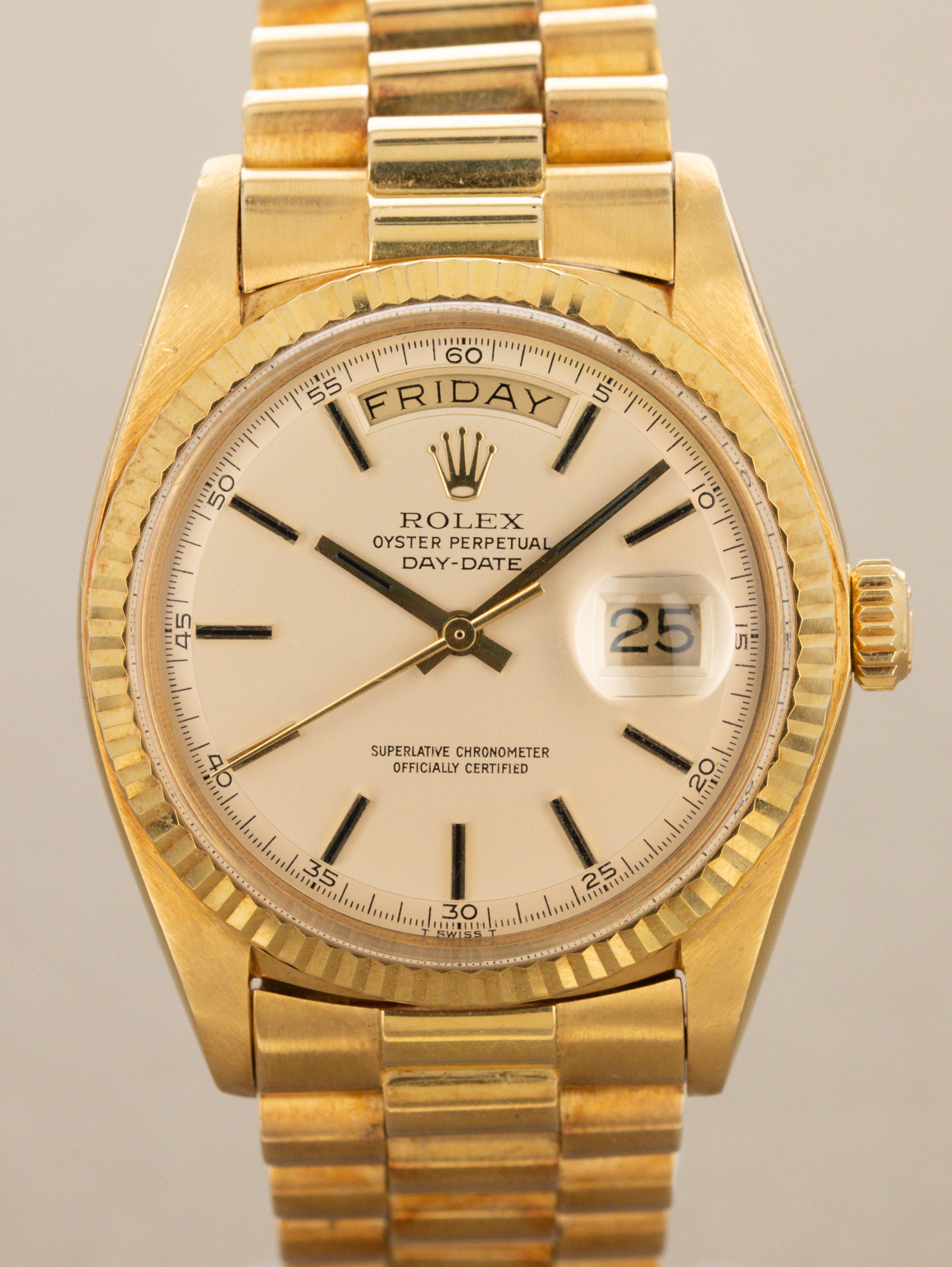 Rolex Day-Date Ref. 1803 - Non-Luminous Satin Champagne Dial Unpolished