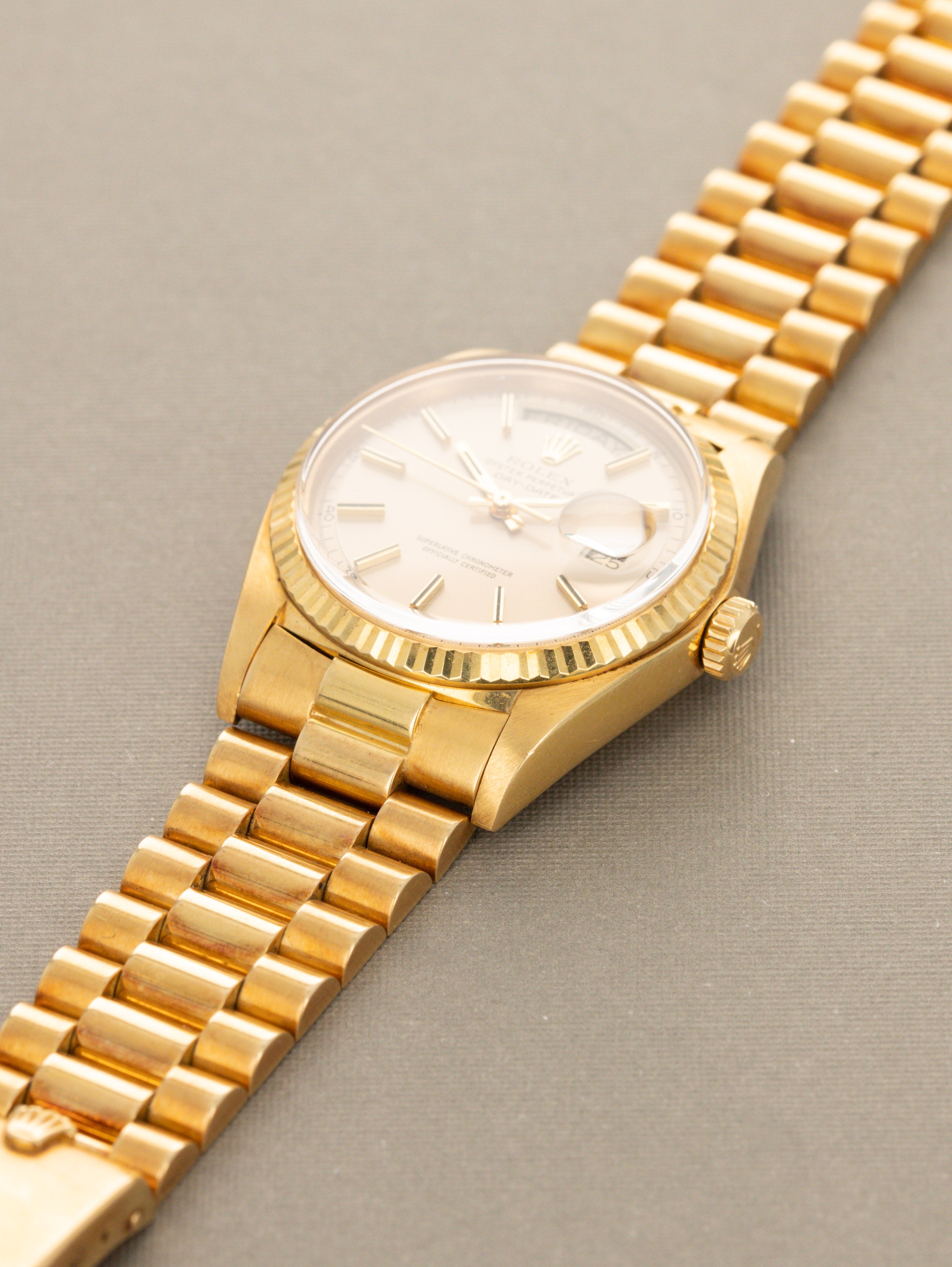 Rolex Day-Date Ref. 1803 - Non-Luminous Satin Champagne Dial Unpolished