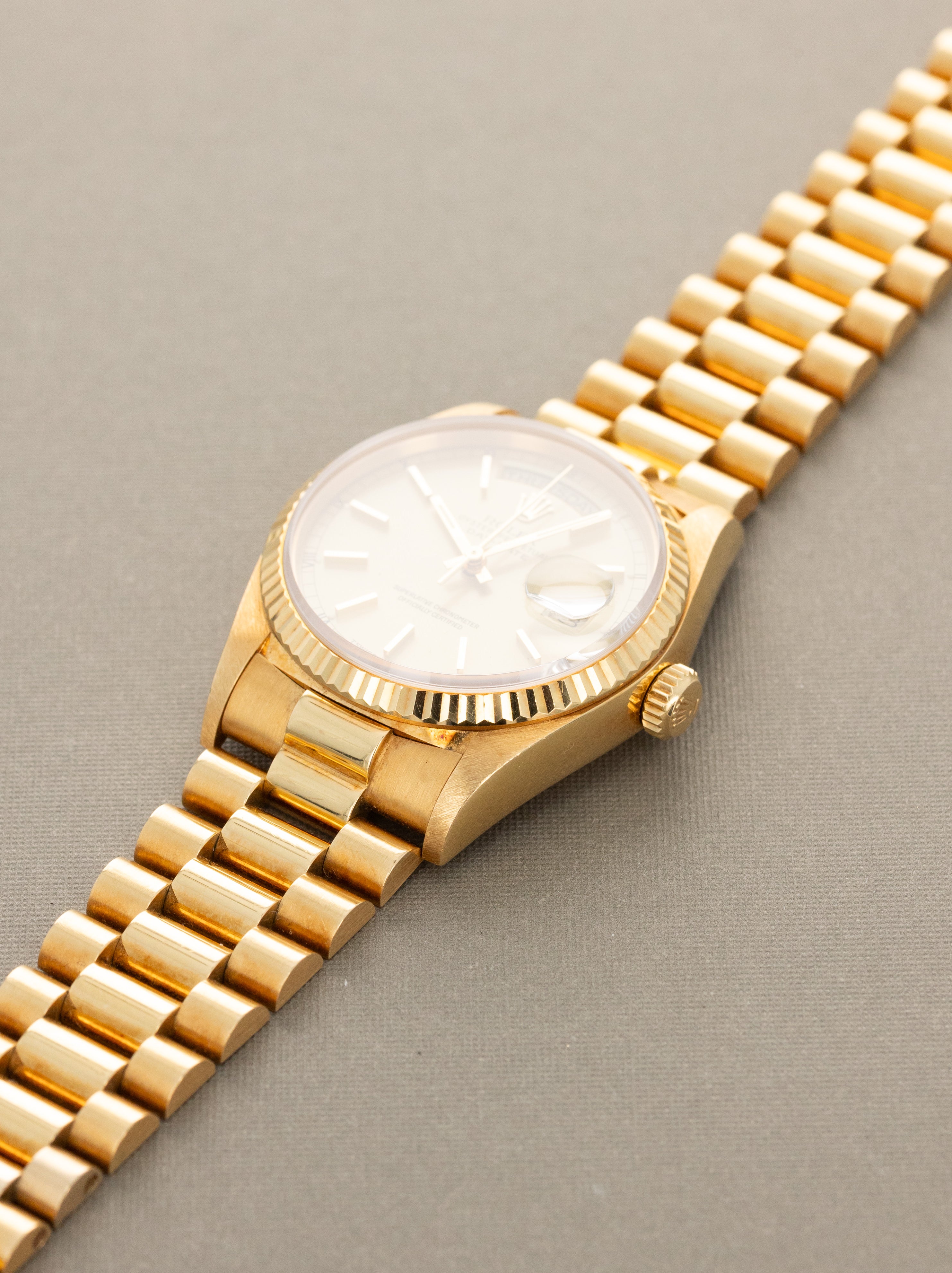 Rolex Day-Date Ref. 18038 - Sunburst Champagne Dial 'Texas Timex' W/ Box & Papers