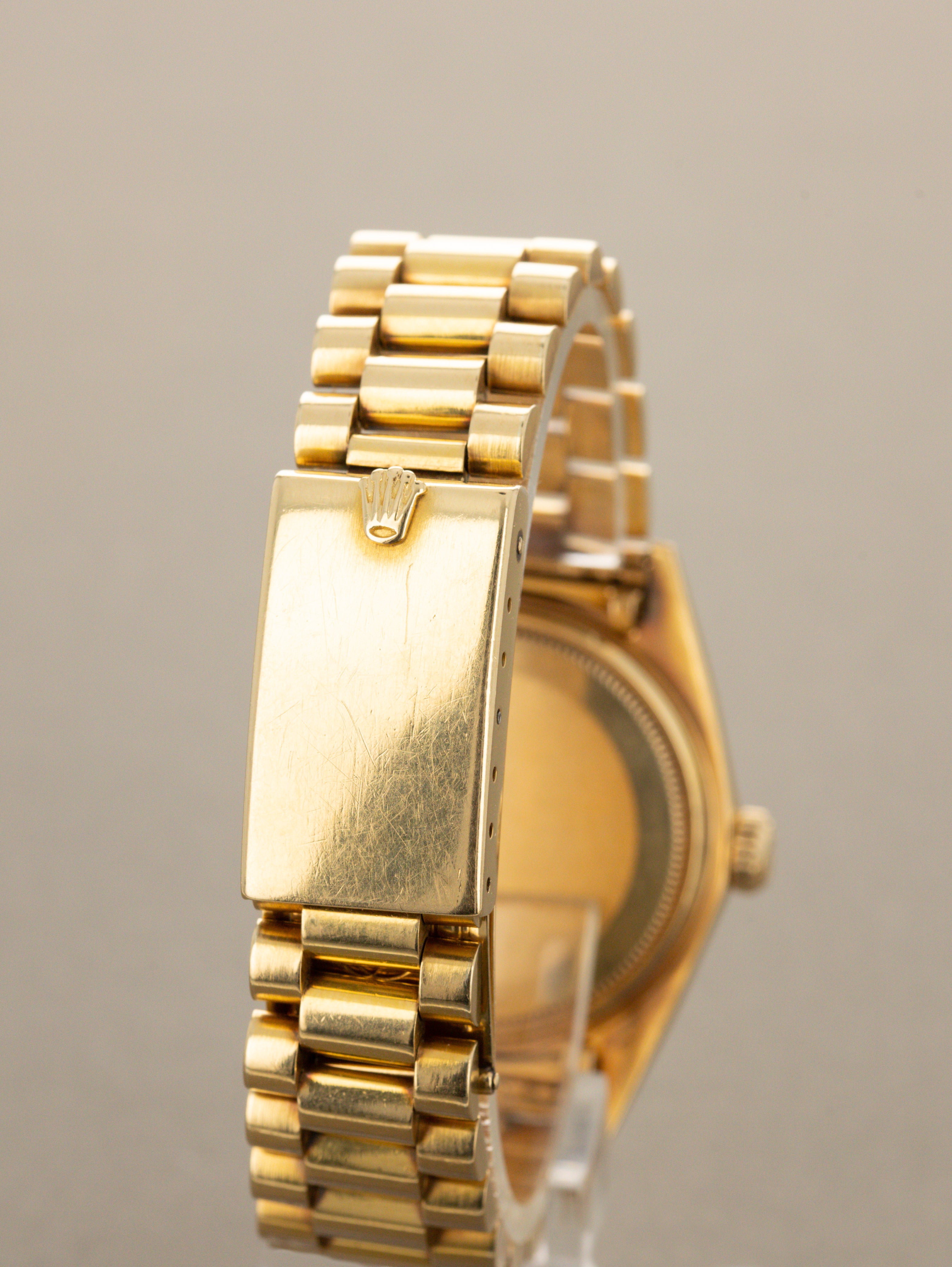 Rolex Day-Date Ref. 1803 - Sunburst Champagne 'Wide Boy-Sigma' Dial Unpolished W/ Box & Papers
