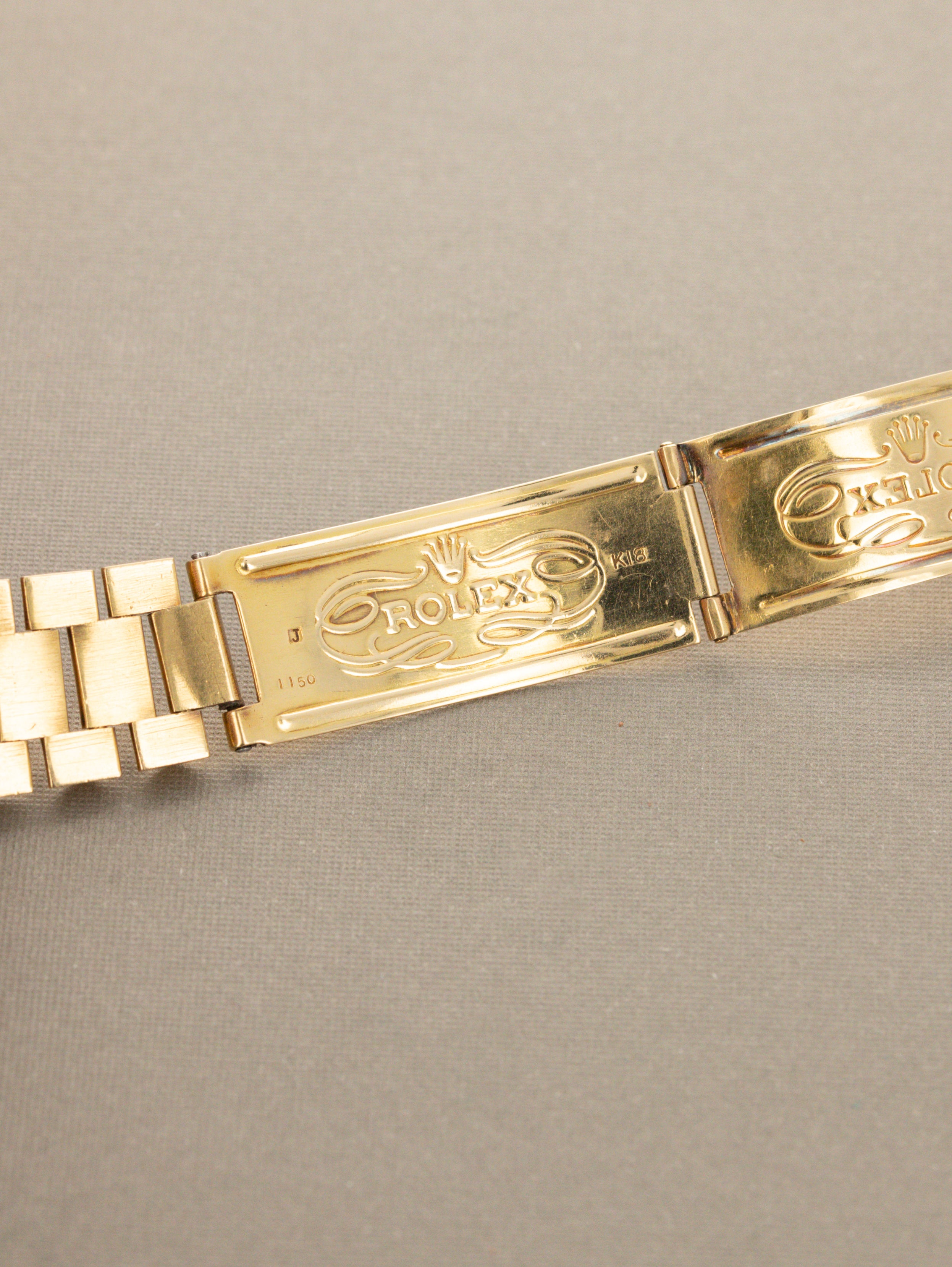 Rolex Day-Date Ref. 1803 - Sunburst Champagne 'Wide Boy-Sigma' Dial Unpolished W/ Box & Papers
