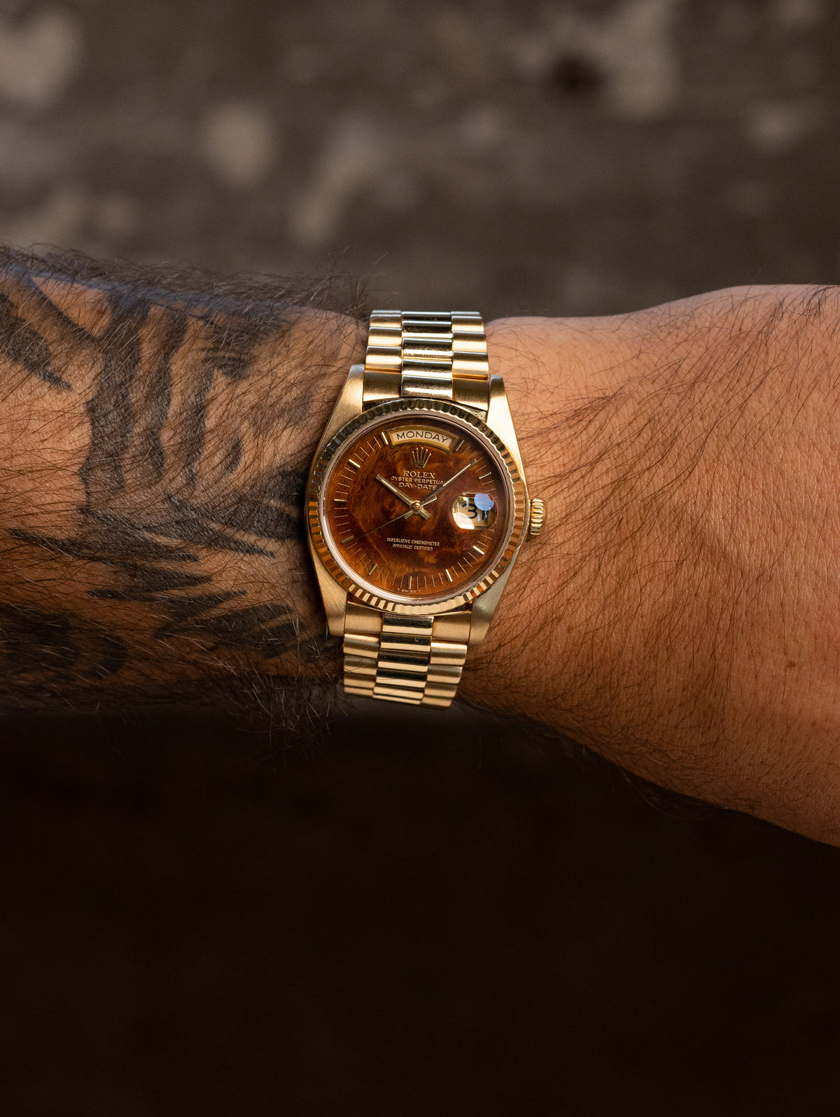 Rolex Day-Date Ref. 18038 - 'Burlwood' Dial