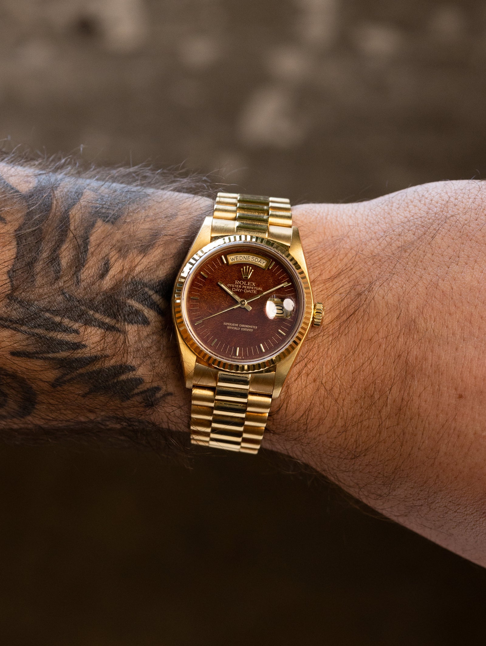 Rolex Day-Date Ref. 18038 - 'Burlwood' Dial