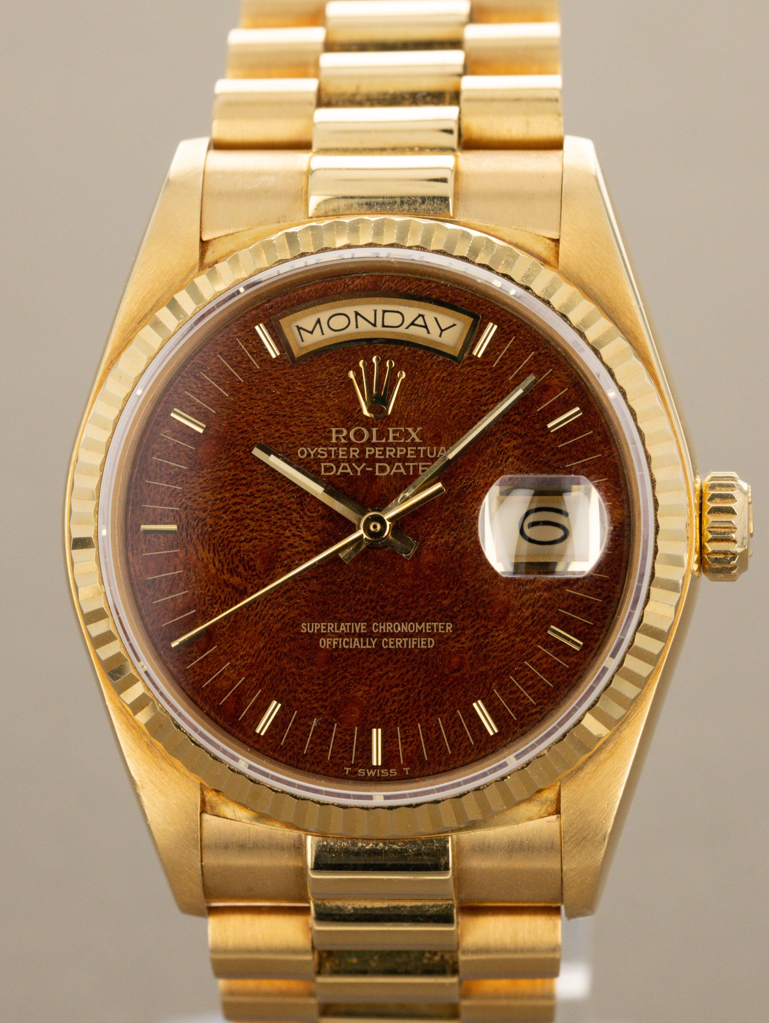 Rolex Day-Date Ref. 18038 - 'Burlwood' Dial