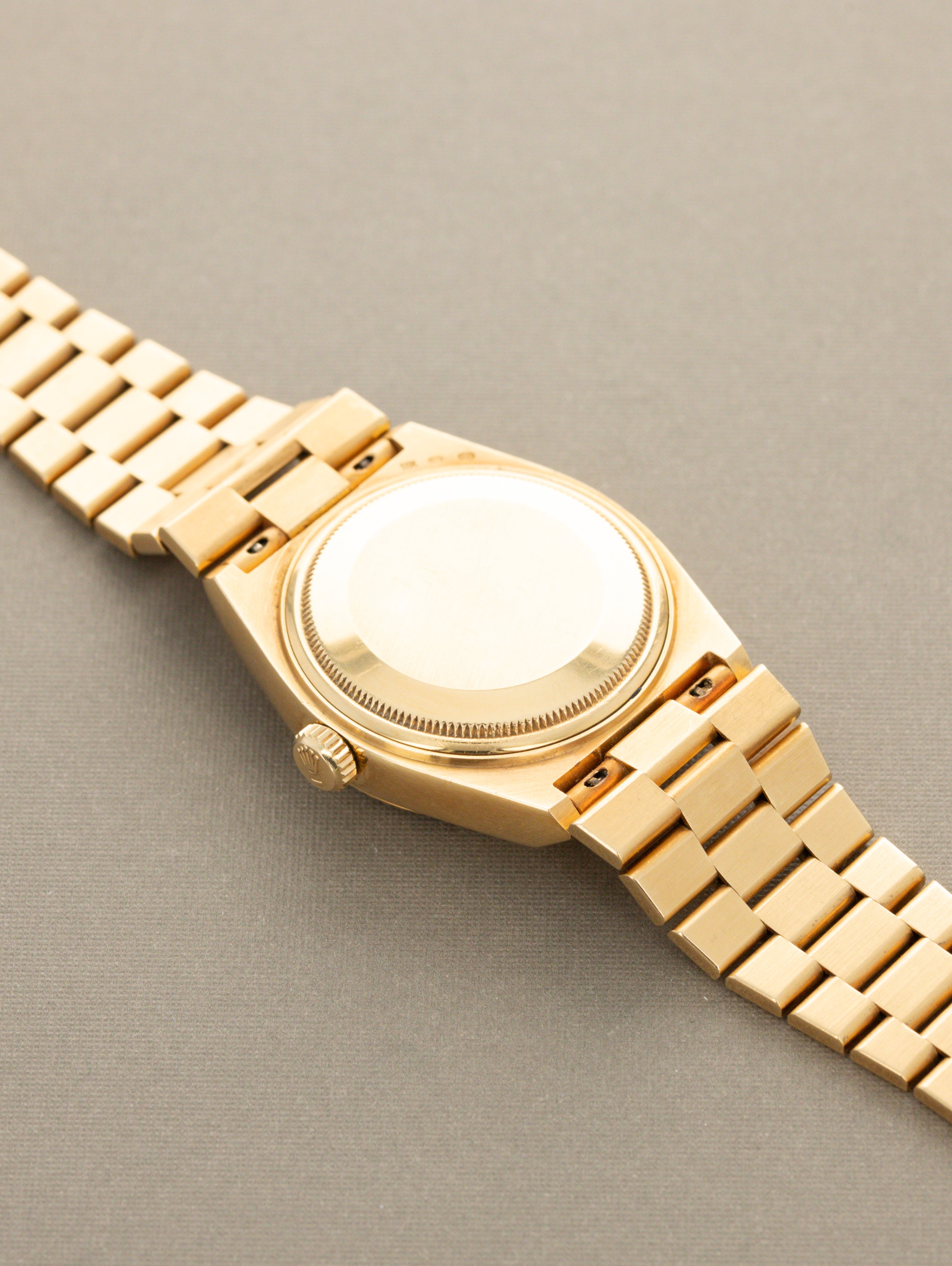 Rolex Oysterquartz Day-Date Ref. 19018 - 'Burlwood' Dial Unpolished