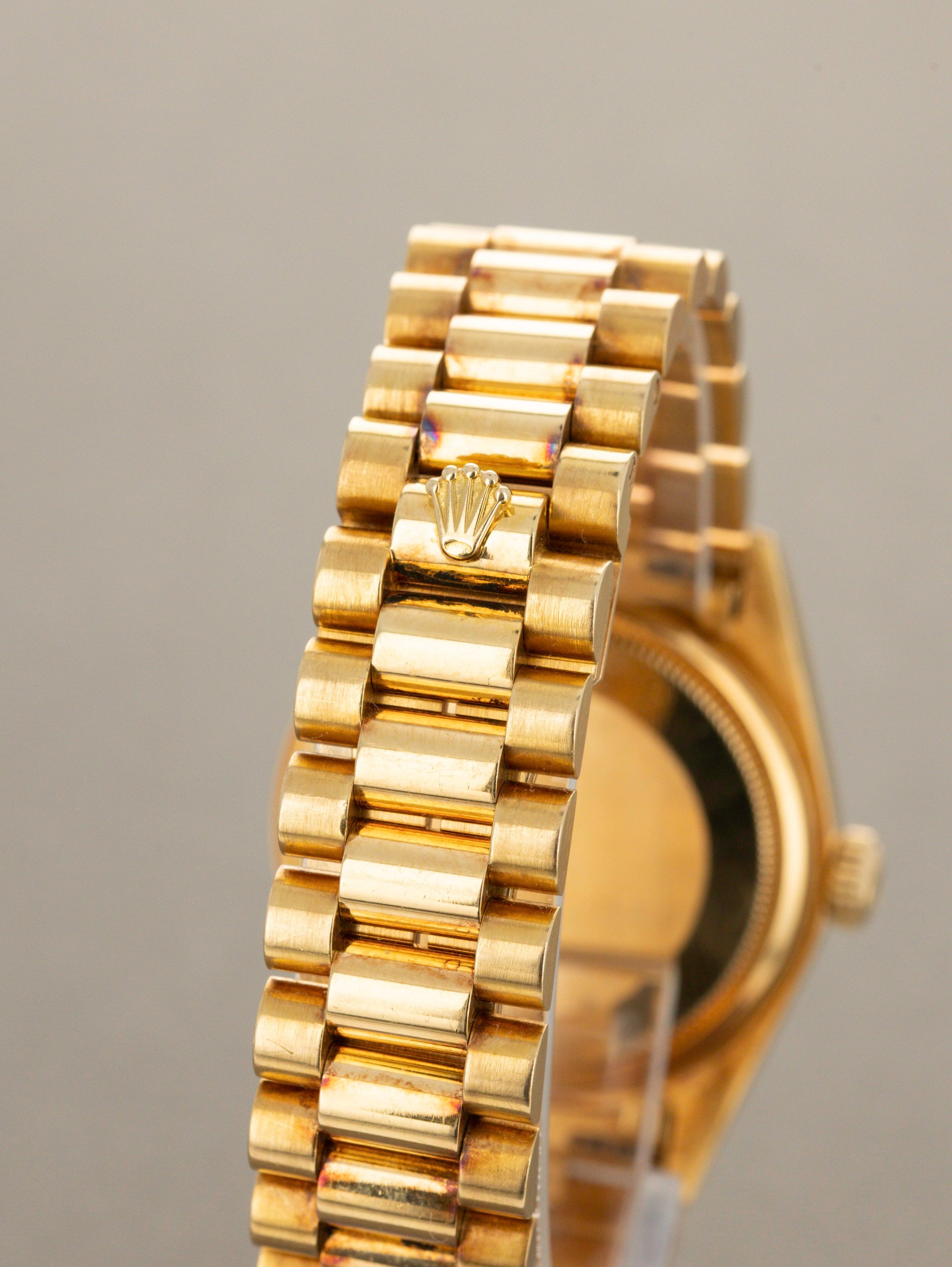 Rolex Day-Date Ref. 18038 - Burlwood Dial with Papers