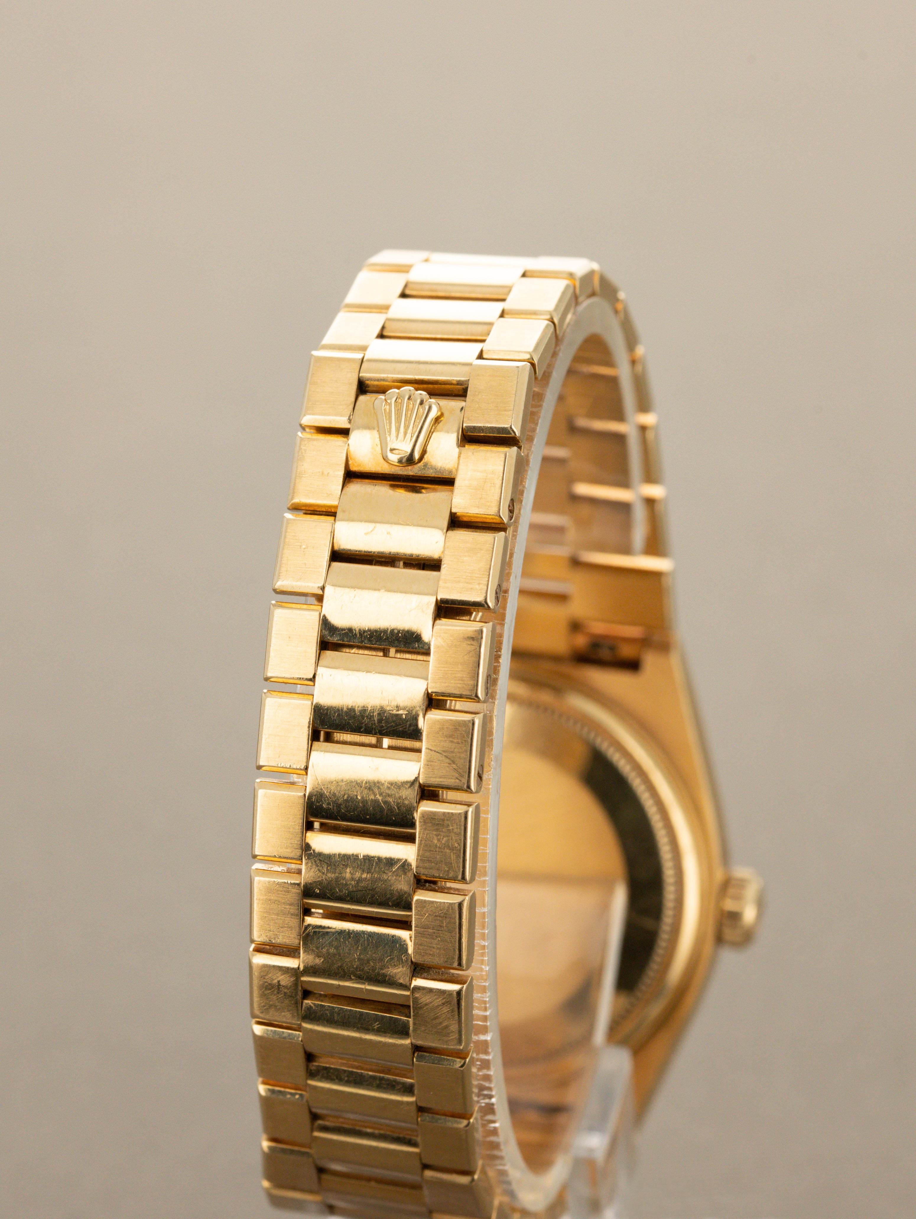 Rolex Oysterquartz Day-Date Ref. 19018 - 'Burlwood' Dial Unpolished