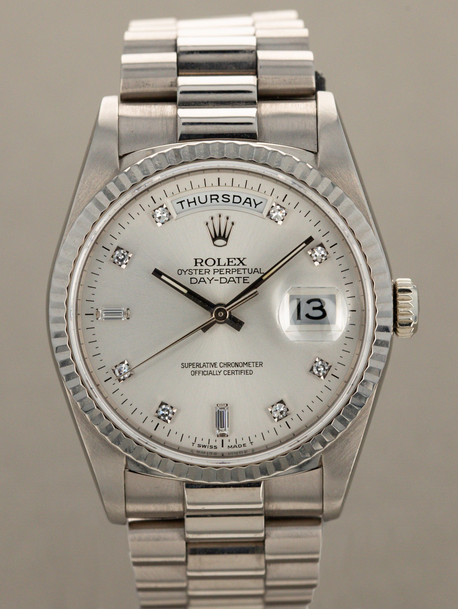 Rolex Day-Date Ref. 18239 - Diamond Dial with Papers
