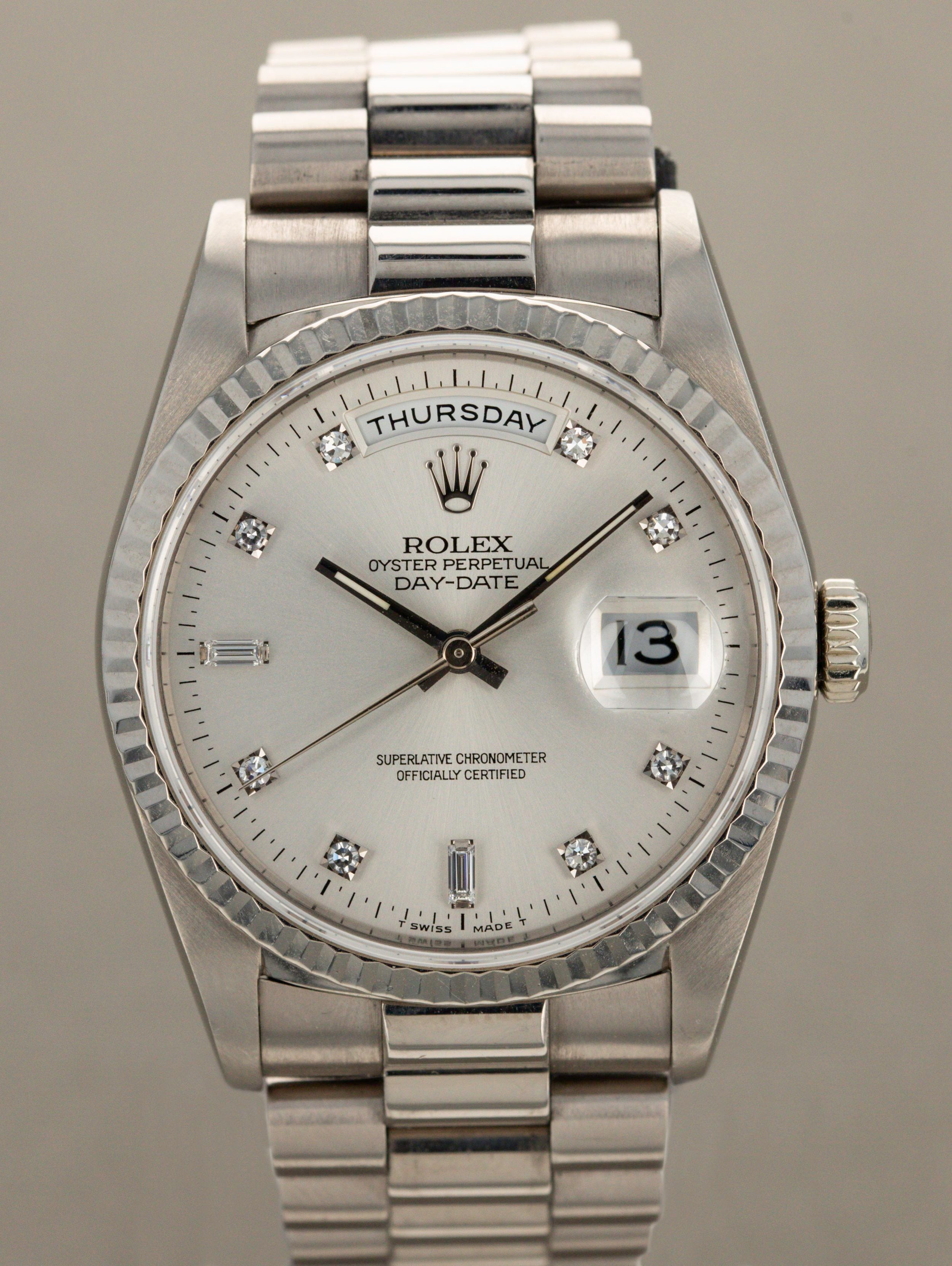 Rolex Day-Date Ref. 18239 - Diamond Dial with Papers