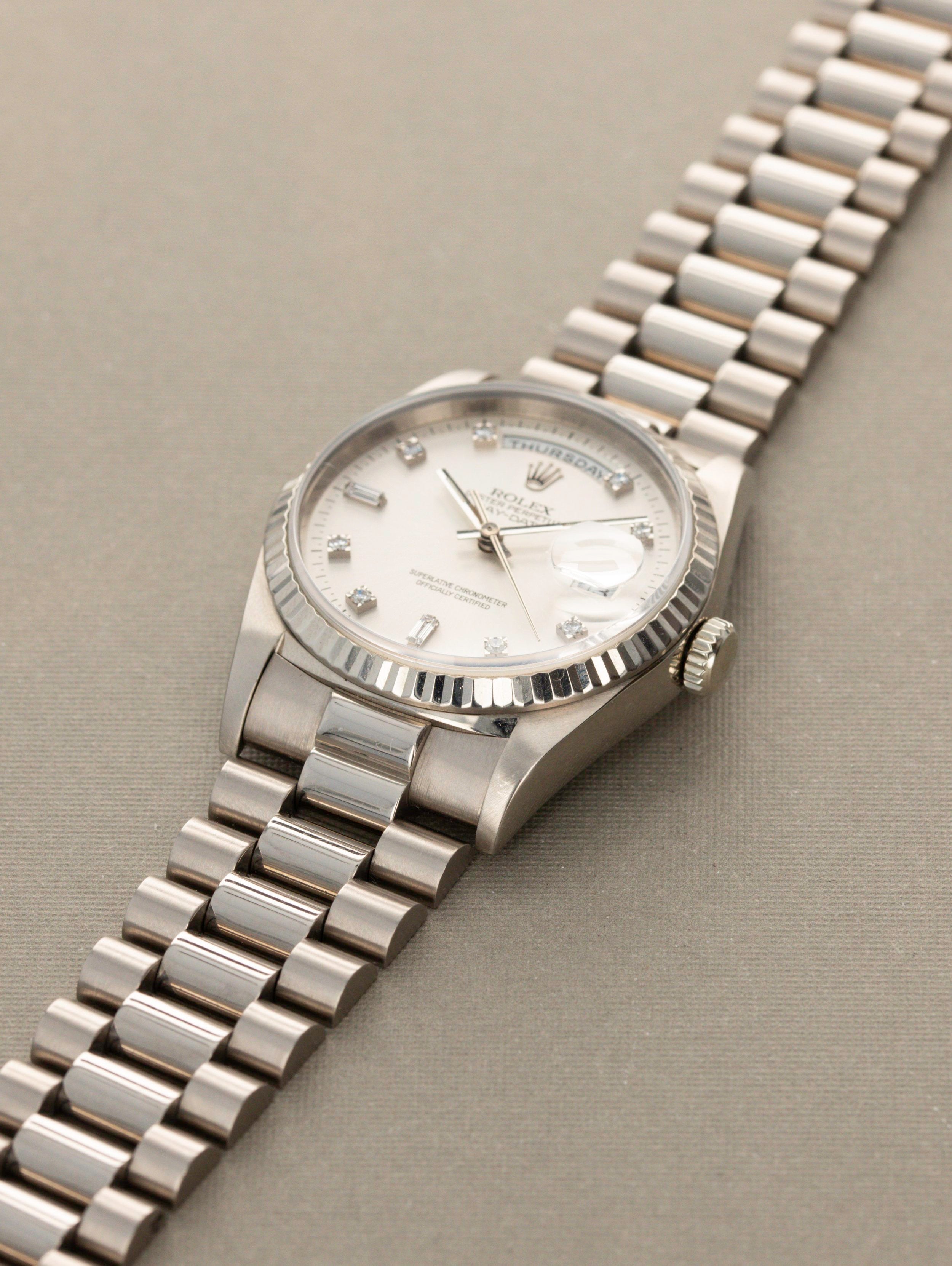Rolex Day-Date Ref. 18239 - Diamond Dial with Papers