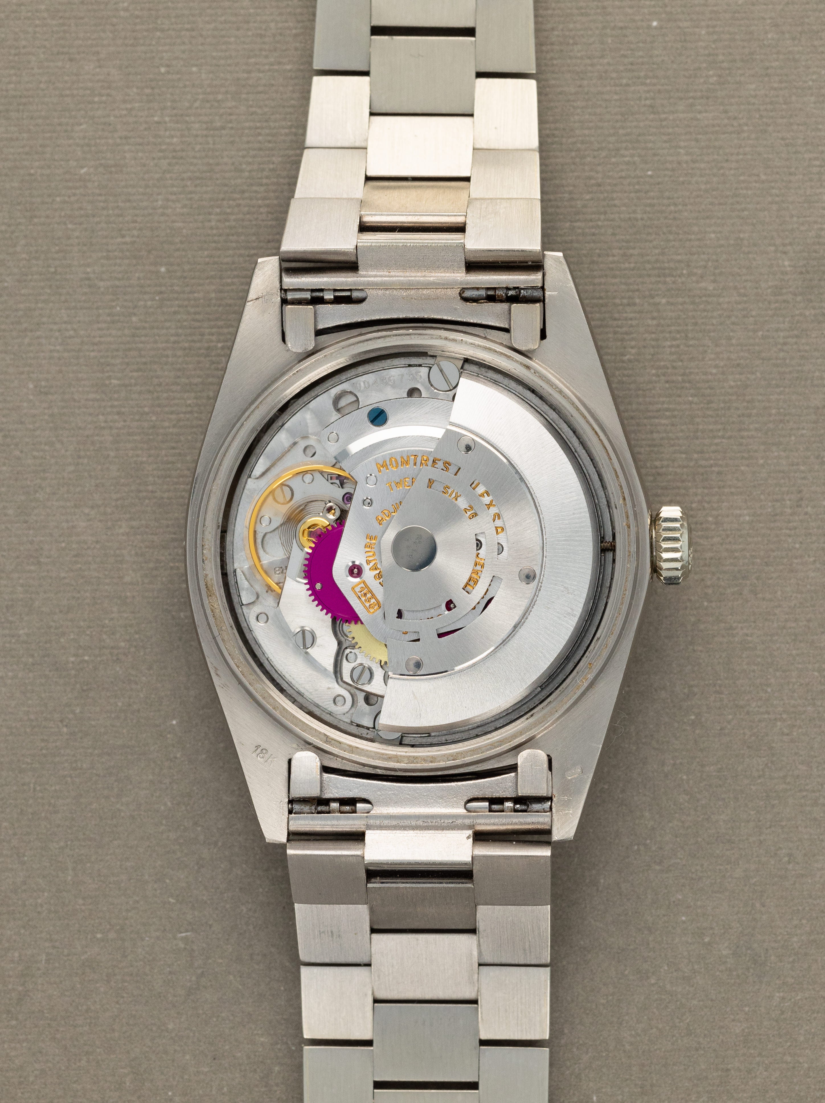 Rolex Day-Date Ref. 1803/9 - Satin Grey Dial Unpolished W/ Box & Papers
