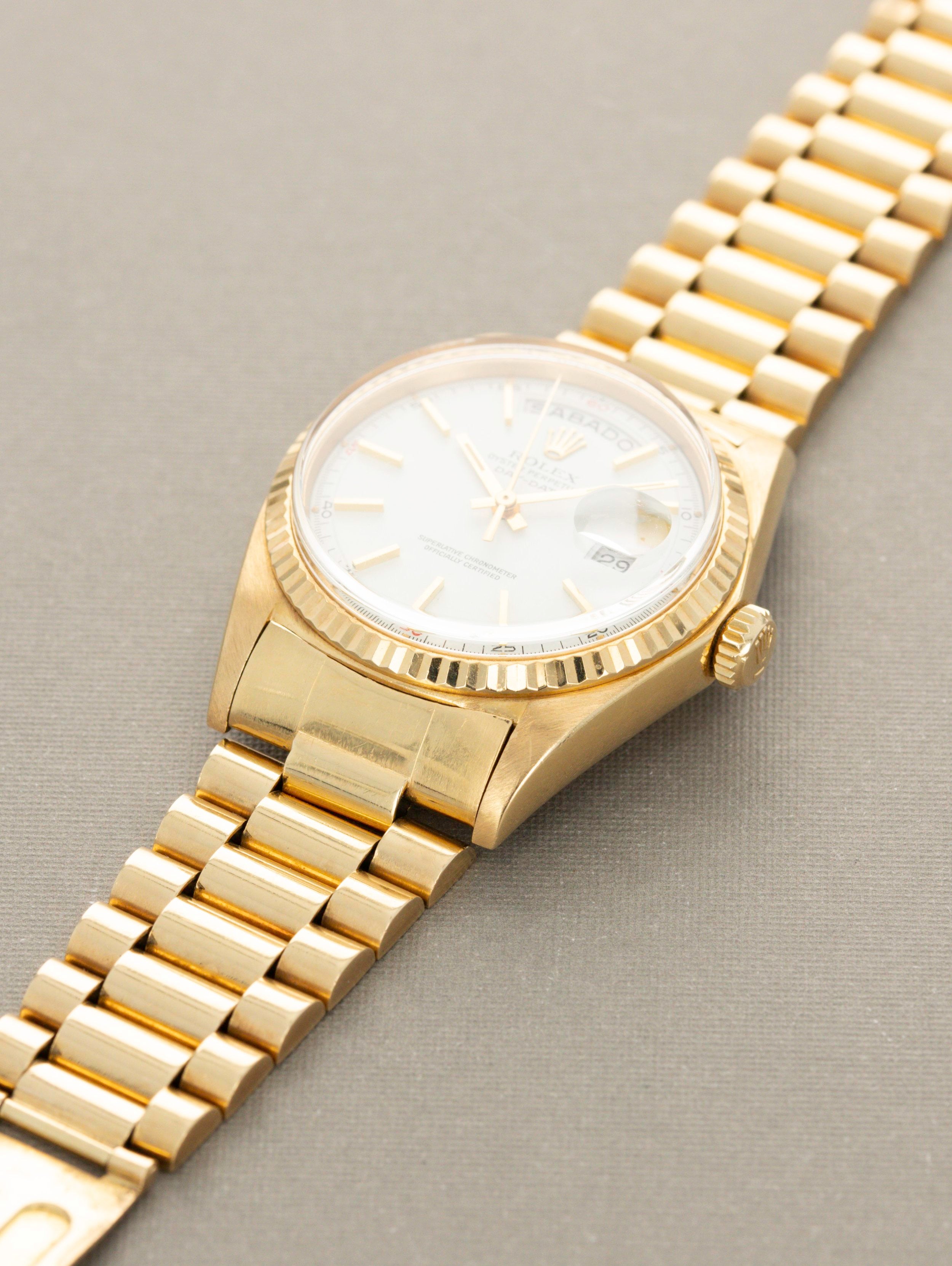 Rolex Day-Date Ref. 1803 - Red Quarters Dial with Papers