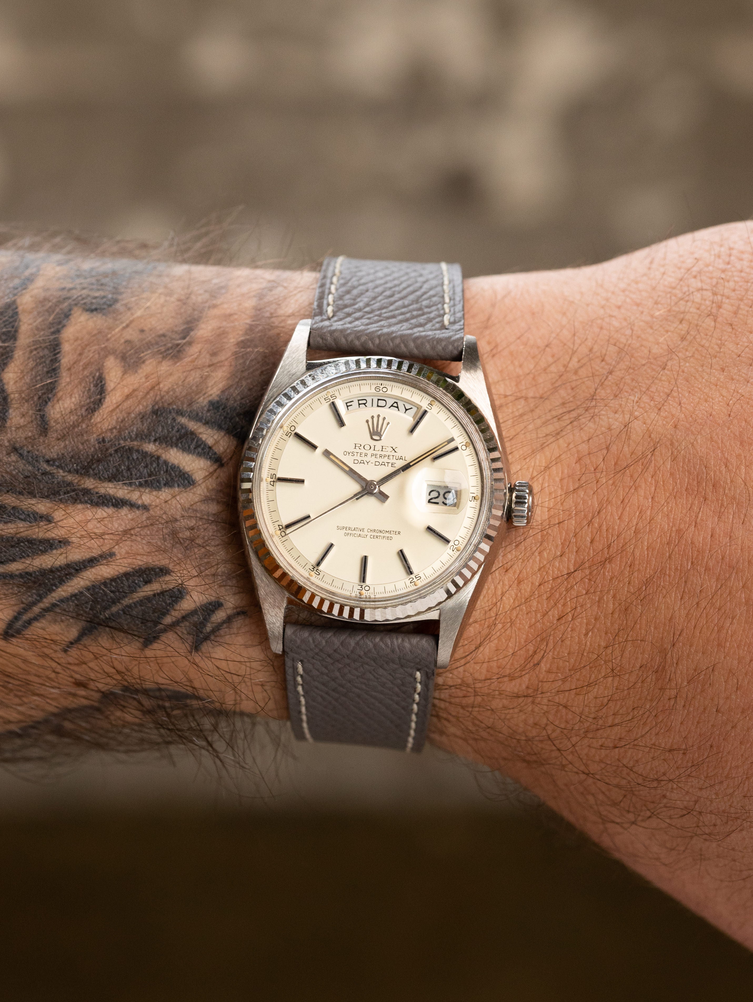 Rolex Day-Date Ref. 1803 - Satin Silver Dial