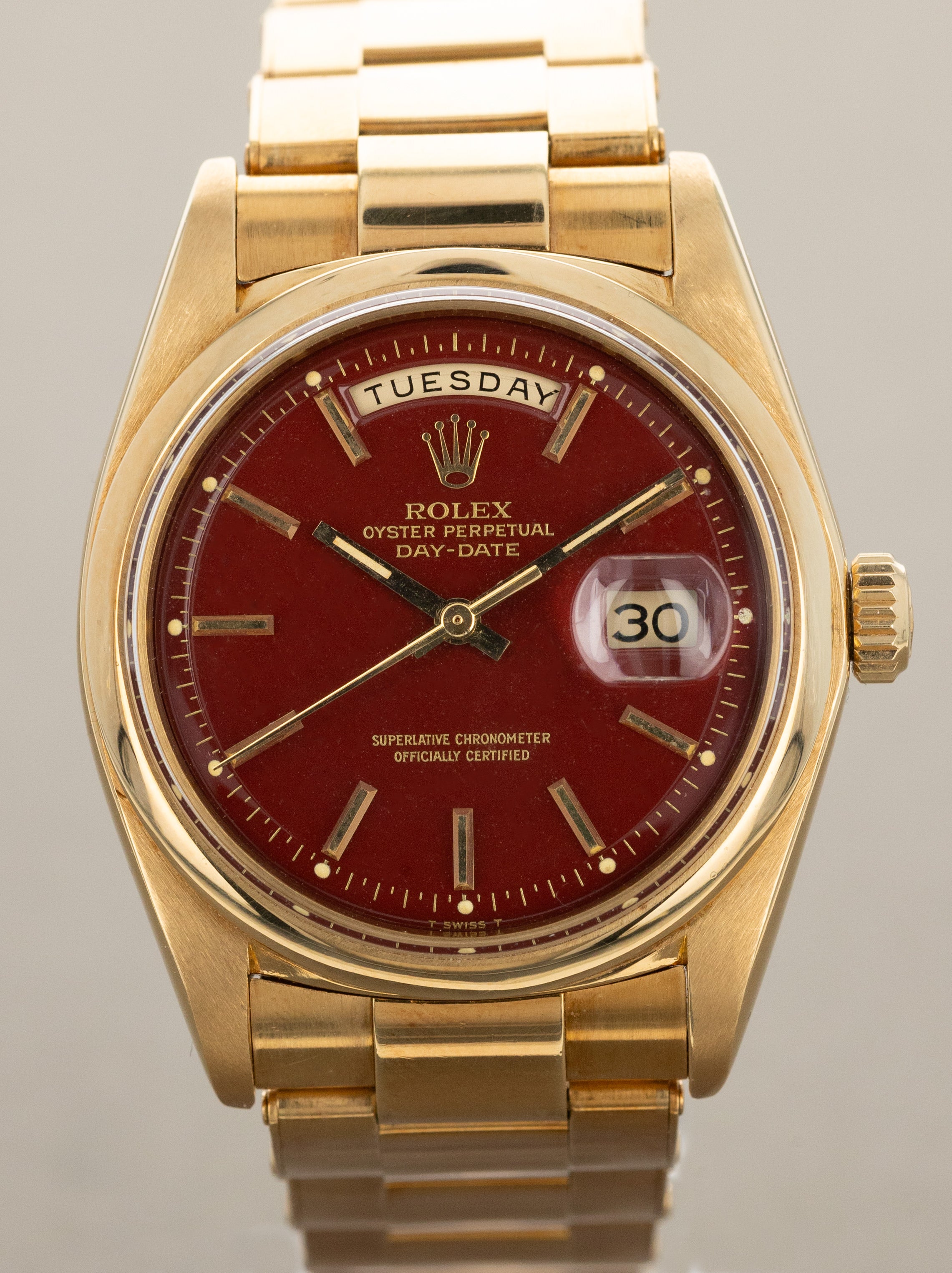 Rolex Day-Date Ref. 1802 - Oxblood 'Stella' Dial