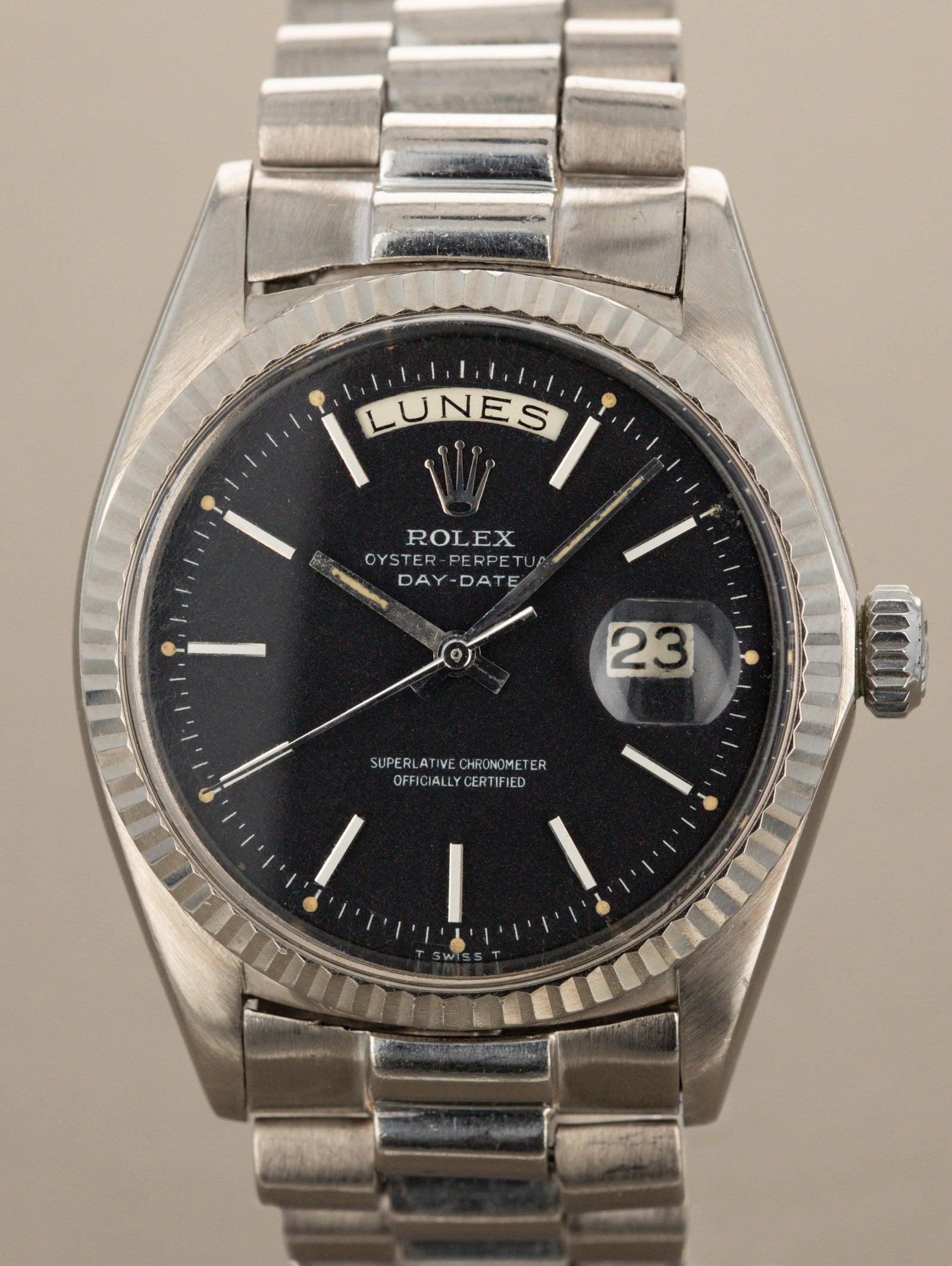 Rolex Day-Date Ref. 1803/9 - Black 'Confetti' Dial