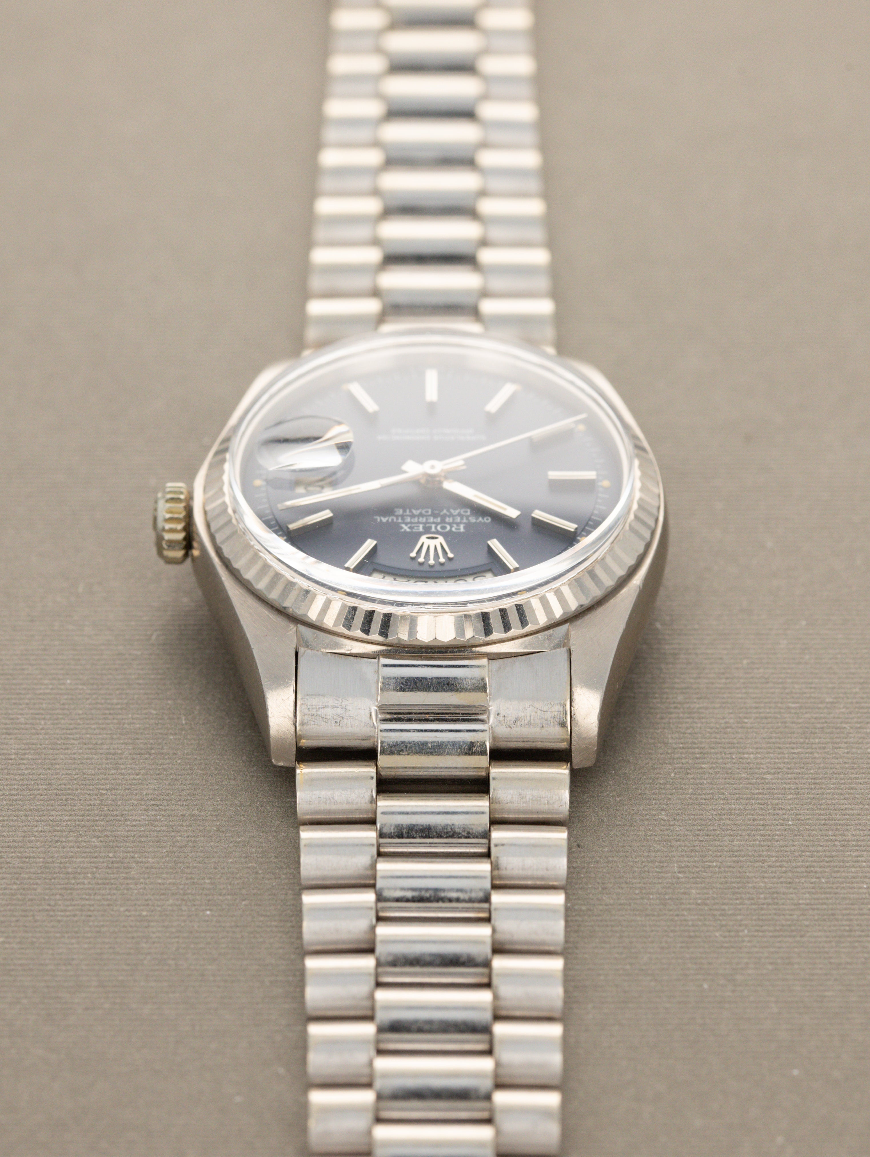 Rolex Day-Date Ref. 1803 - Satin Blue Dial Unpolished