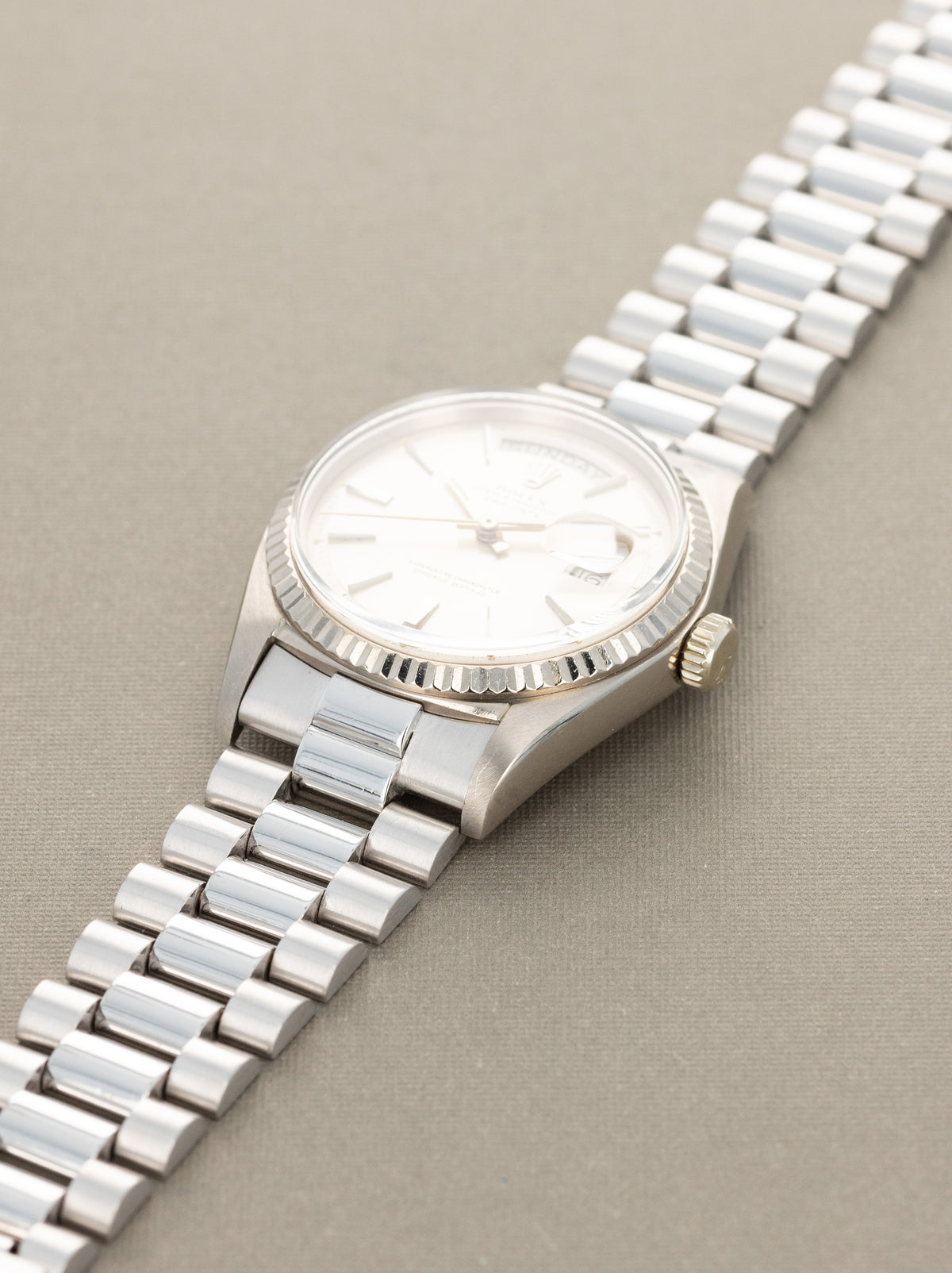 Rolex Day-Date Ref. 1803/9 - Sunburst Silver 'Doorstop' Dial w/ 'Big Logo' Bracelet