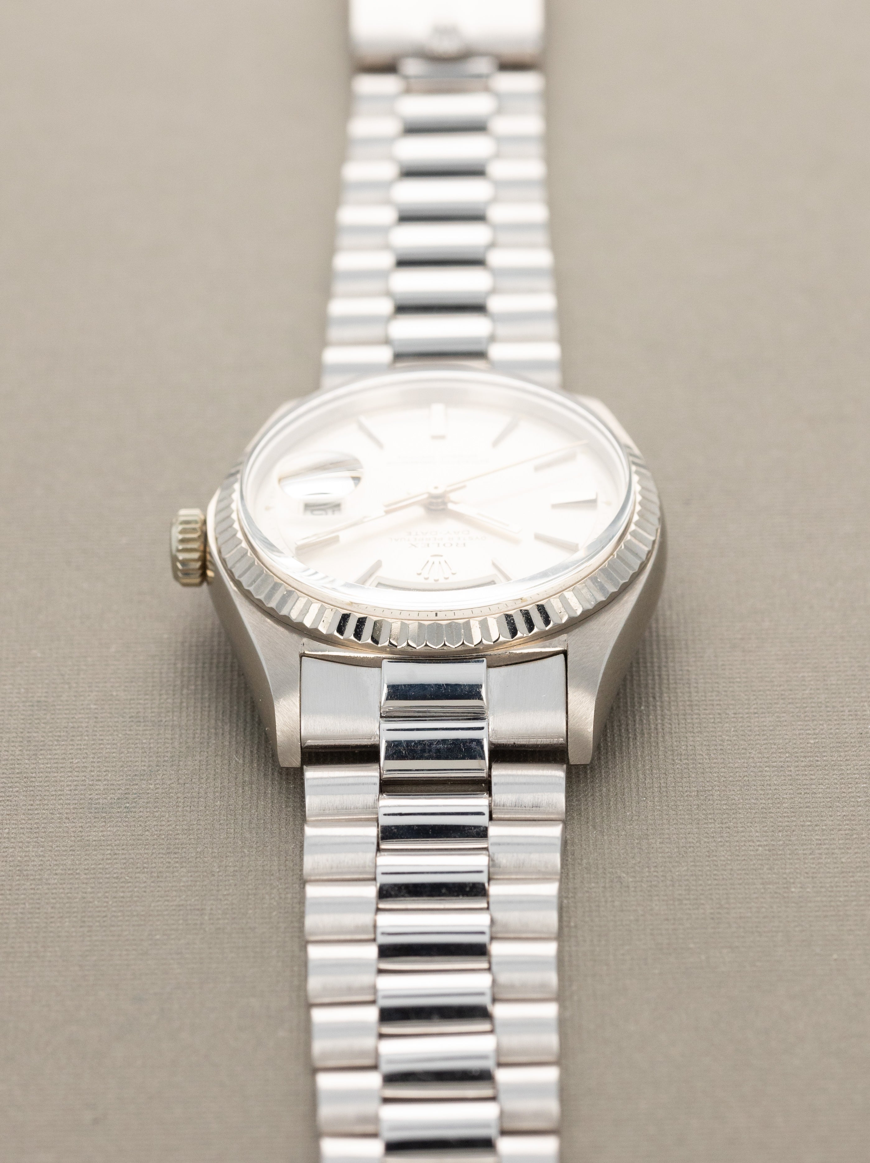 Rolex Day-Date Ref. 1803/9 - Sunburst Silver 'Doorstop' Dial w/ 'Big Logo' Bracelet