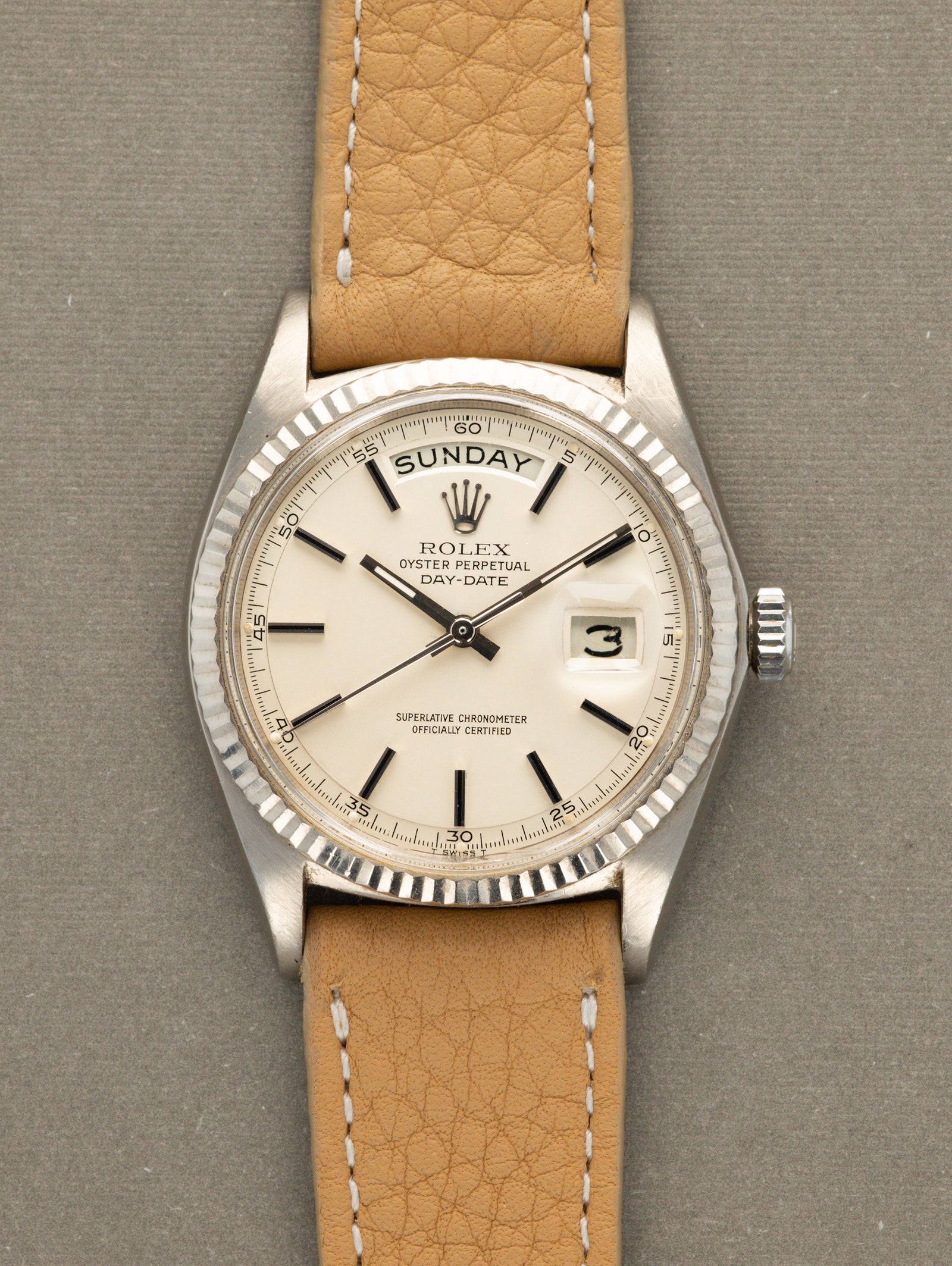 Rolex Day-Date Ref. 1803 - Satin Silver Dial