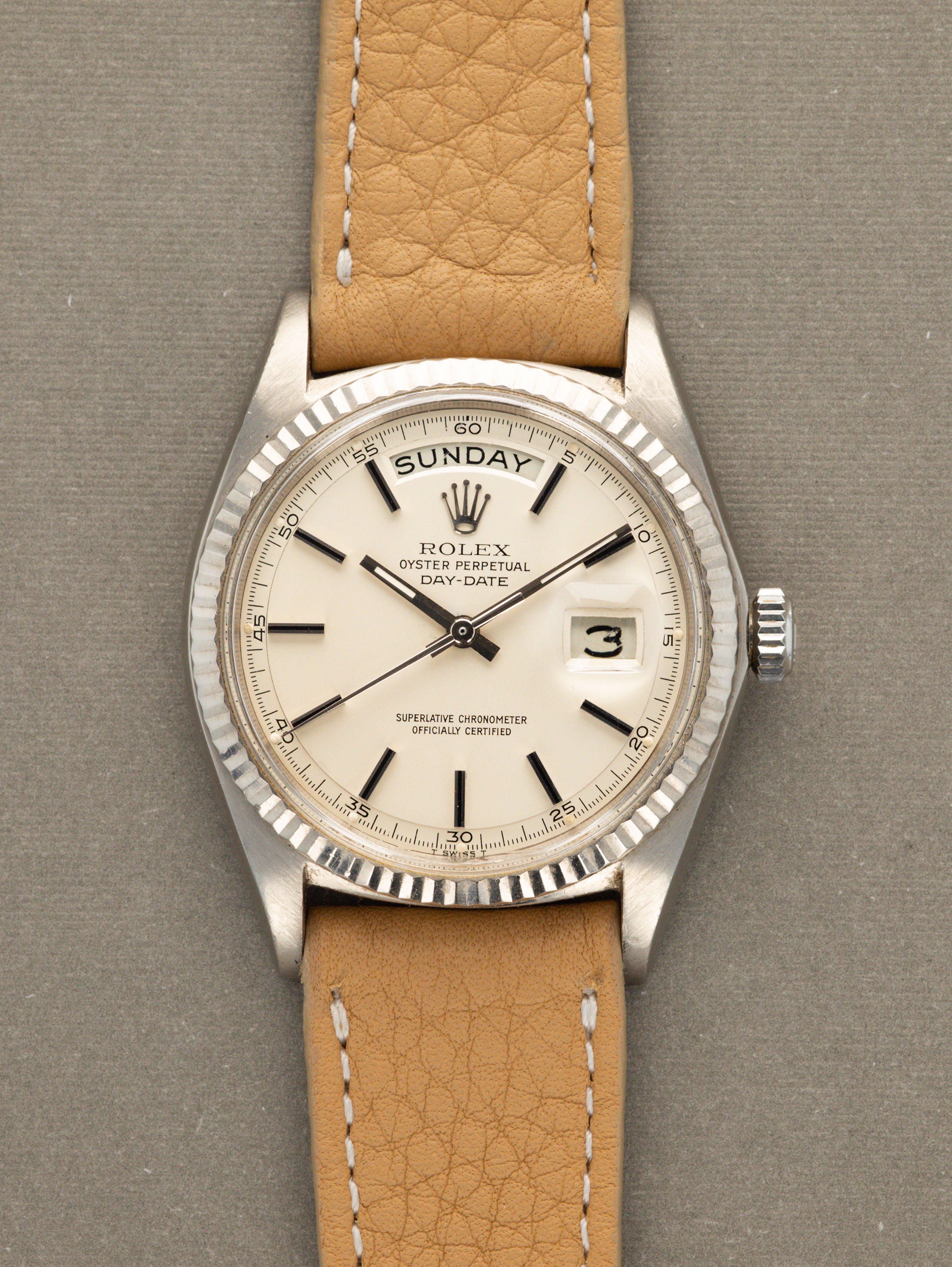 Rolex Day-Date Ref. 1803 - Satin Silver Dial