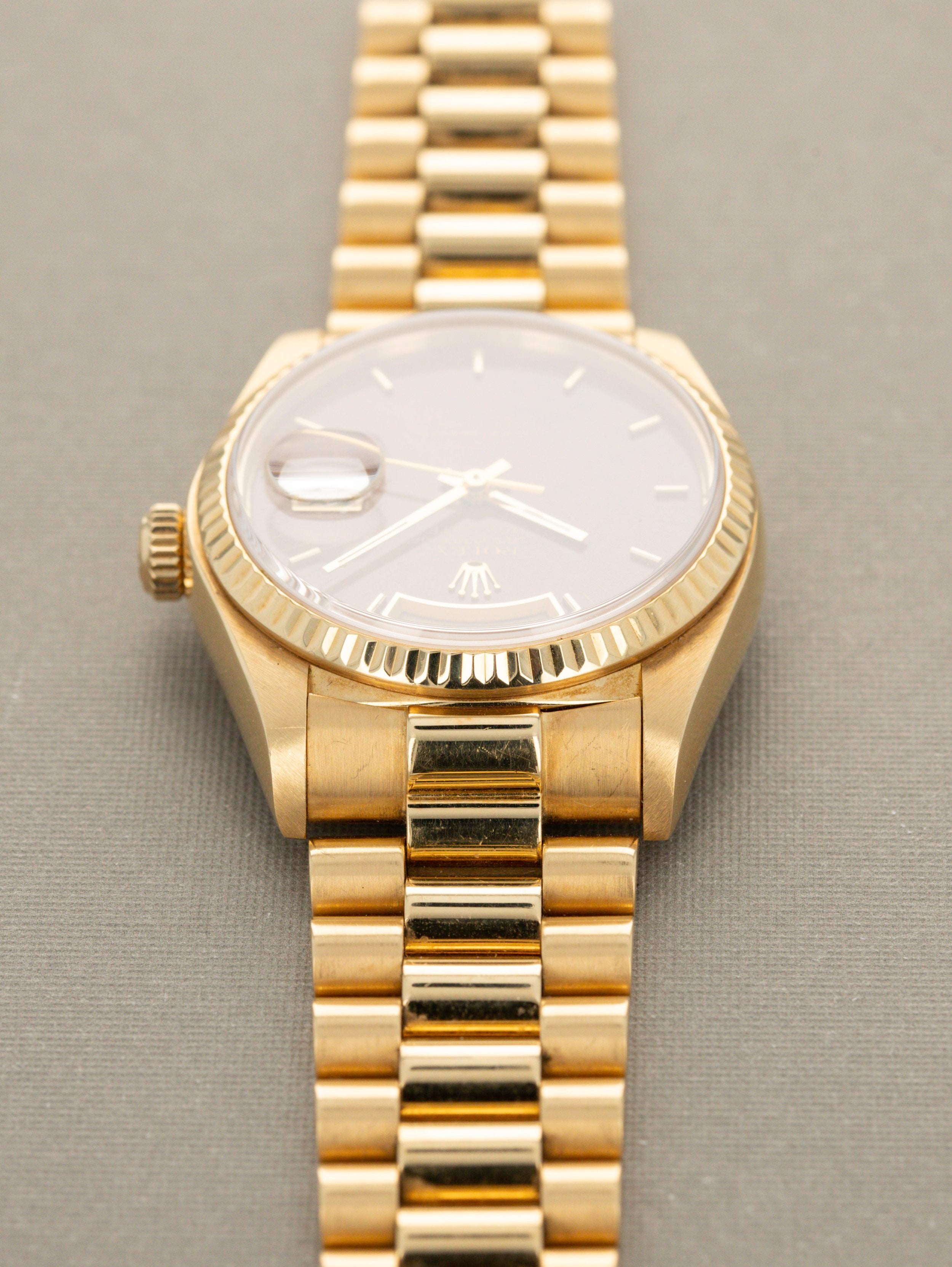 Rolex Day-Date Ref. 18038 - Wood Dial with RSC card