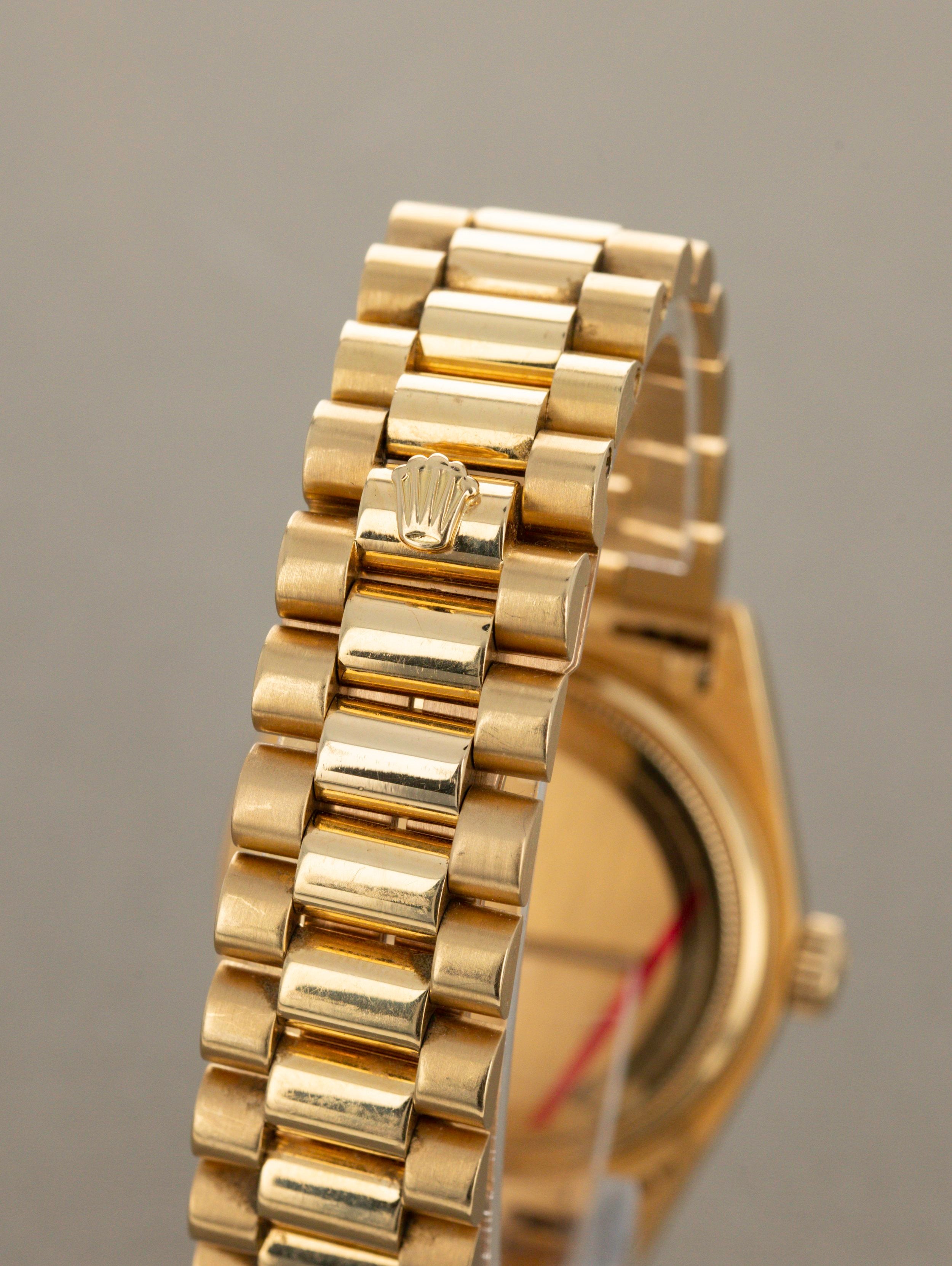 Rolex Day-Date Ref. 18038 - Wood Dial with RSC card