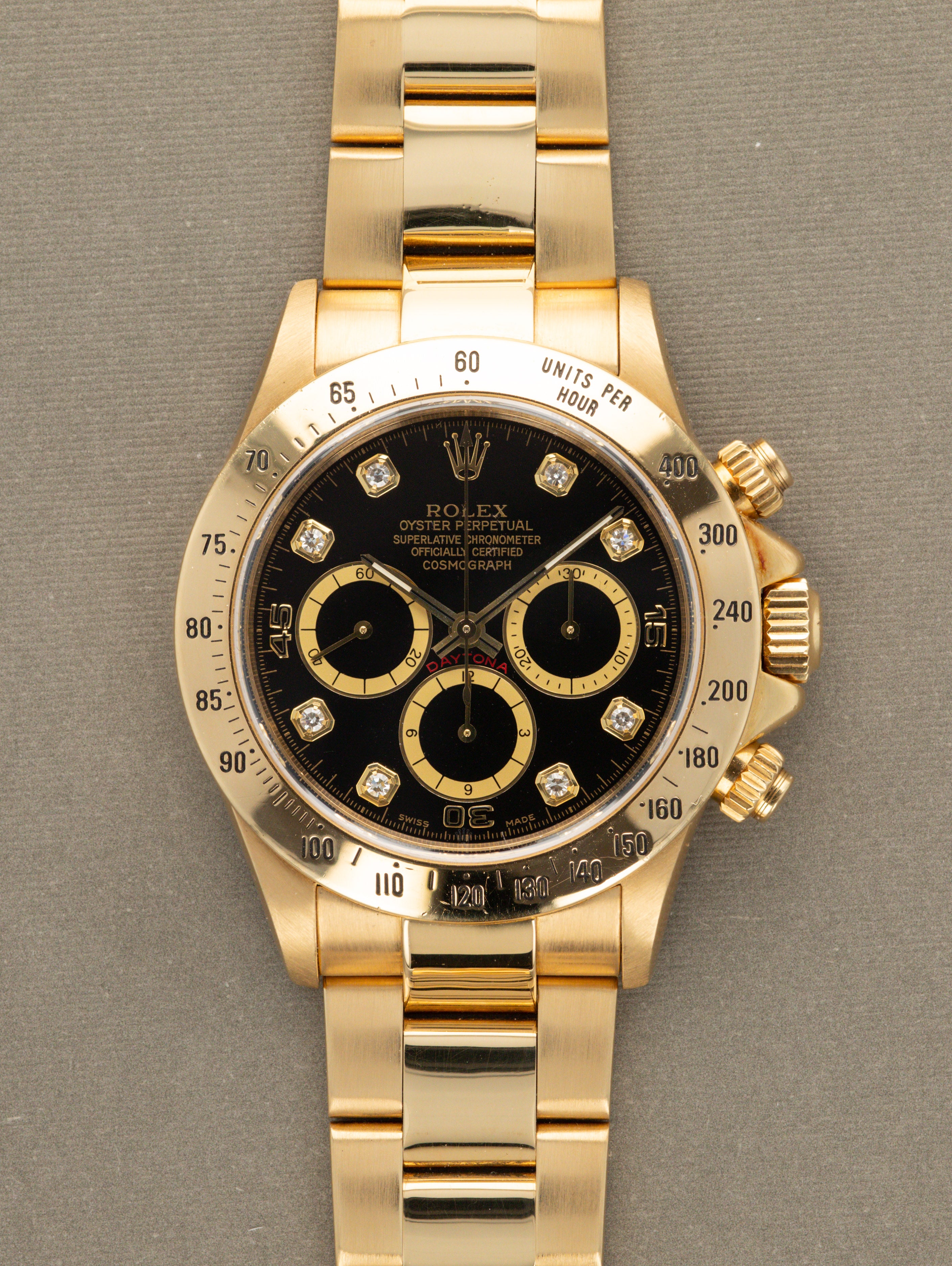 Rolex Daytona Ref. 16528 'Zenith' - Black 'Inverted 6' Diamond Dial