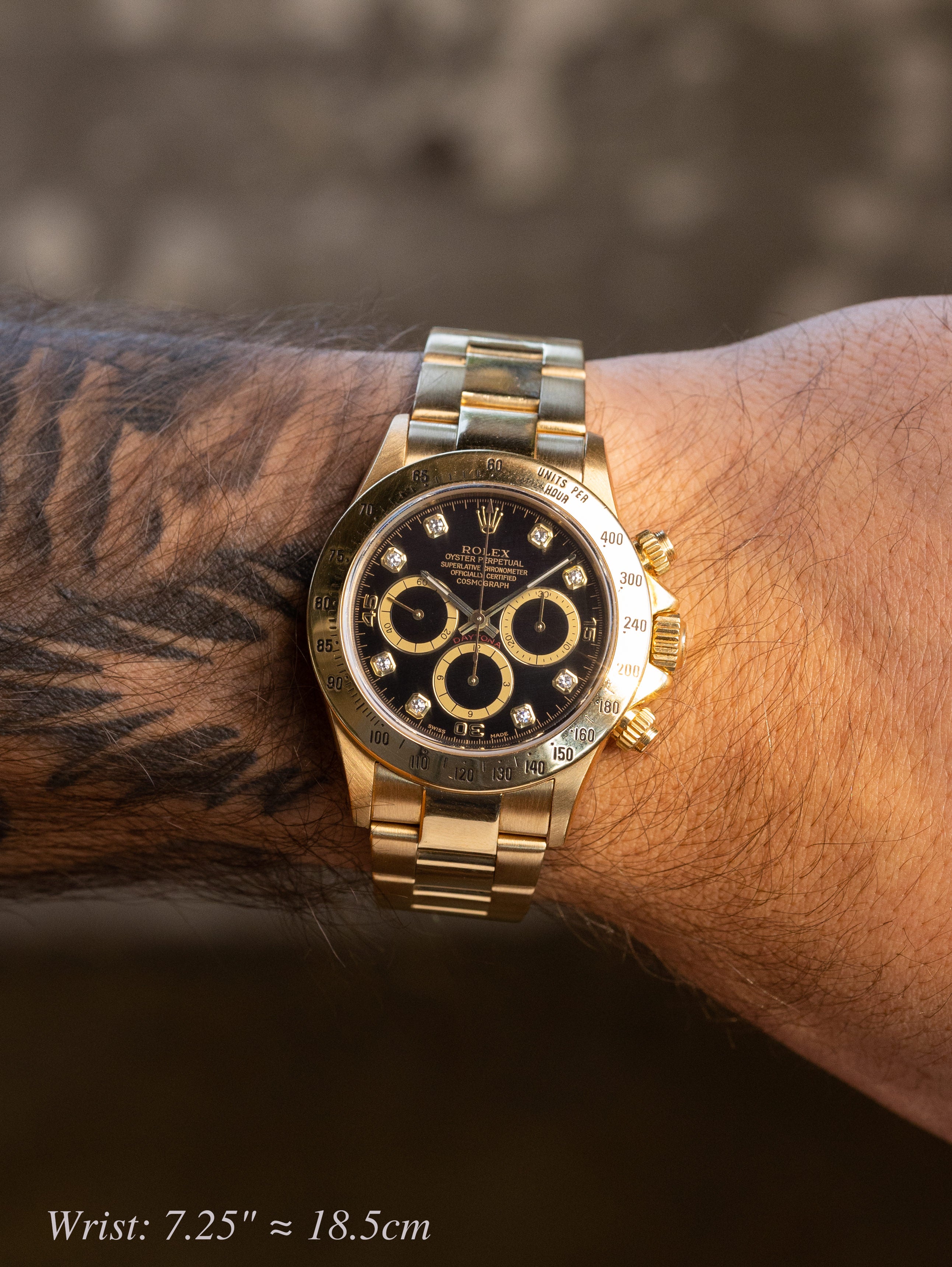 Rolex Daytona Ref. 16528 'Zenith' - Black 'Inverted 6' Diamond Dial