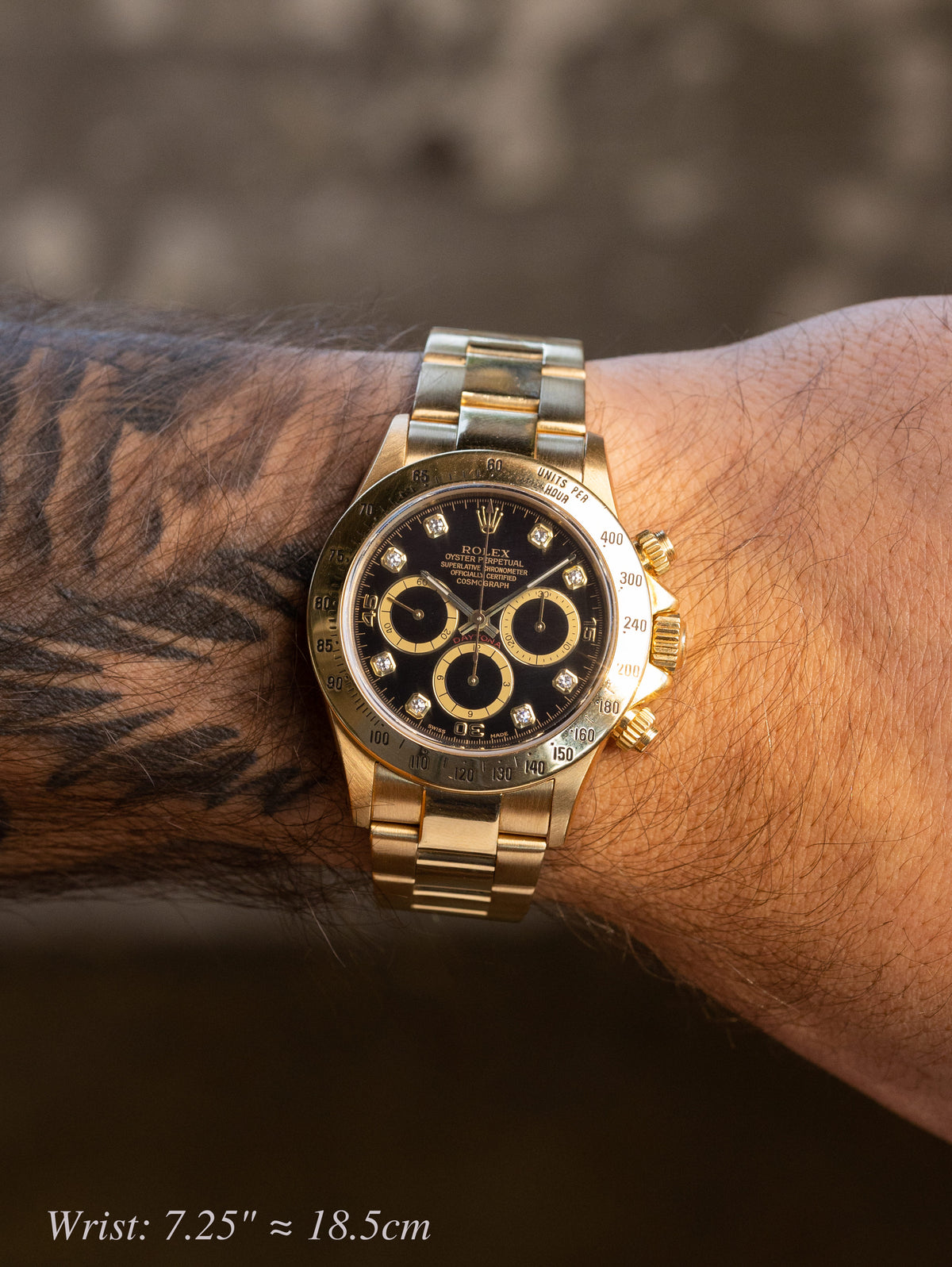 Rolex Daytona Ref. 16528 'Zenith' - Black 'Inverted 6' Diamond Dial