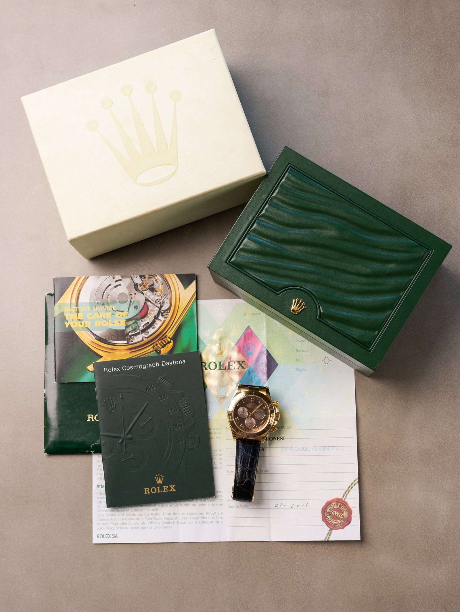 Rolex Daytona Ref. 116518 - Tahitian 'Mother Of Pearl' Dial w/ Box & Papers