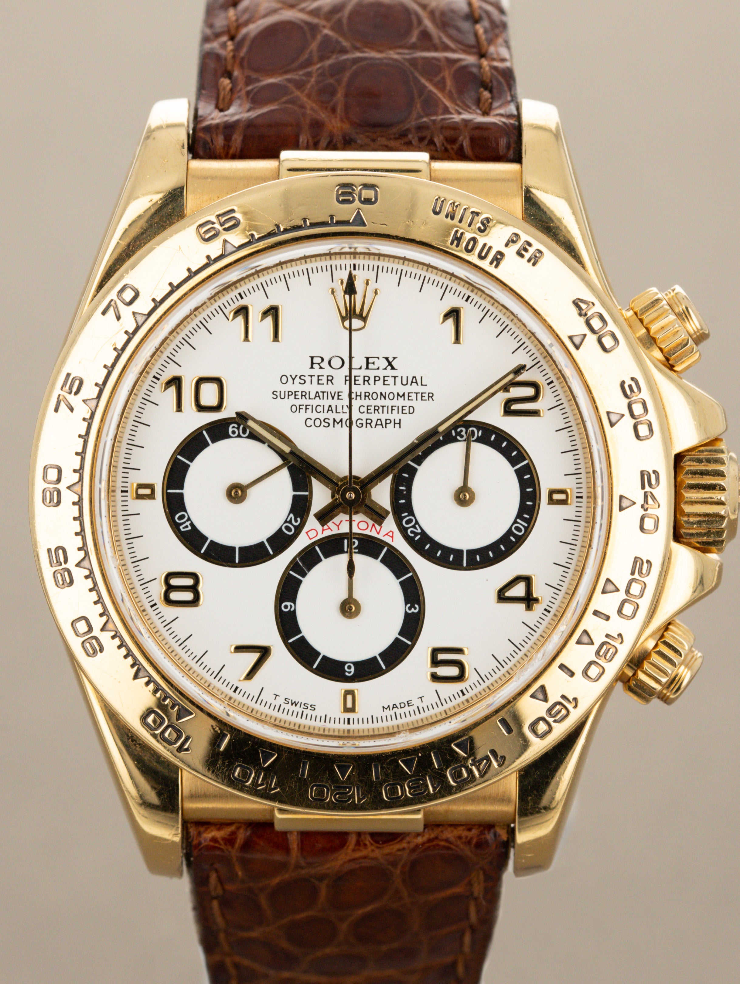 Rolex Daytona Ref. 16518 'Zenith' - White 'Inverted 6 Racing' Dial Box & Papers
