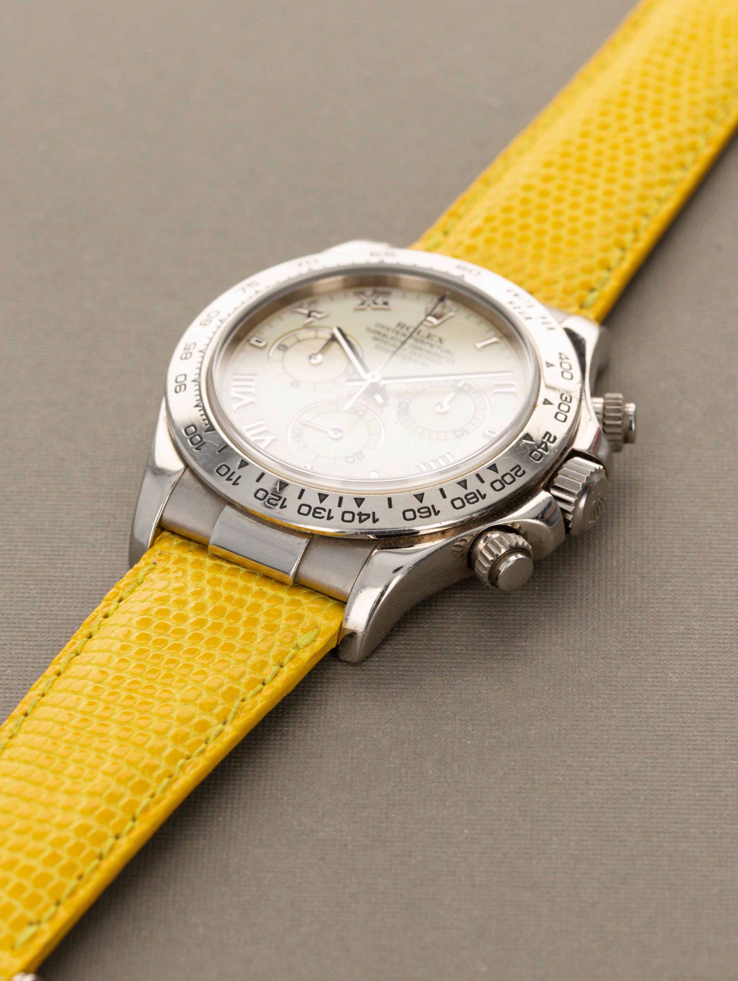 Rolex Daytona Ref. 116519 Yellow MOP Beach