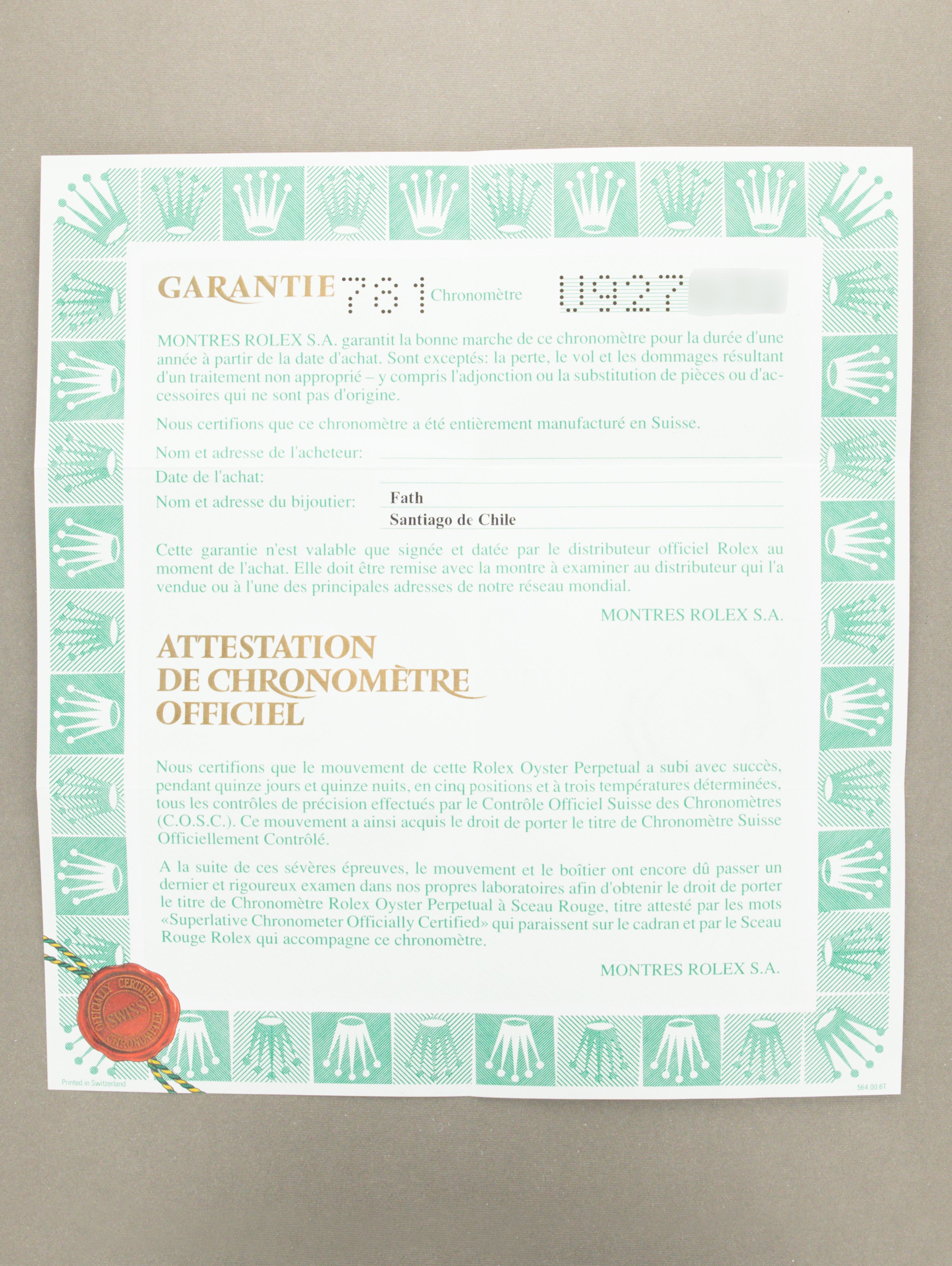 Rolex Daytona Ref. 16520 'Zenith' - Box & Papers
