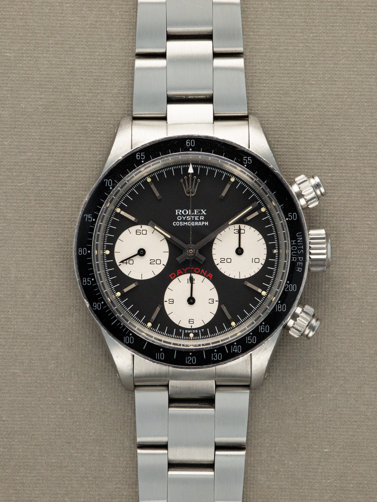 Rolex Daytona Ref. 6263 'Big Red' - Matte Black Dial W/ Box & Papers