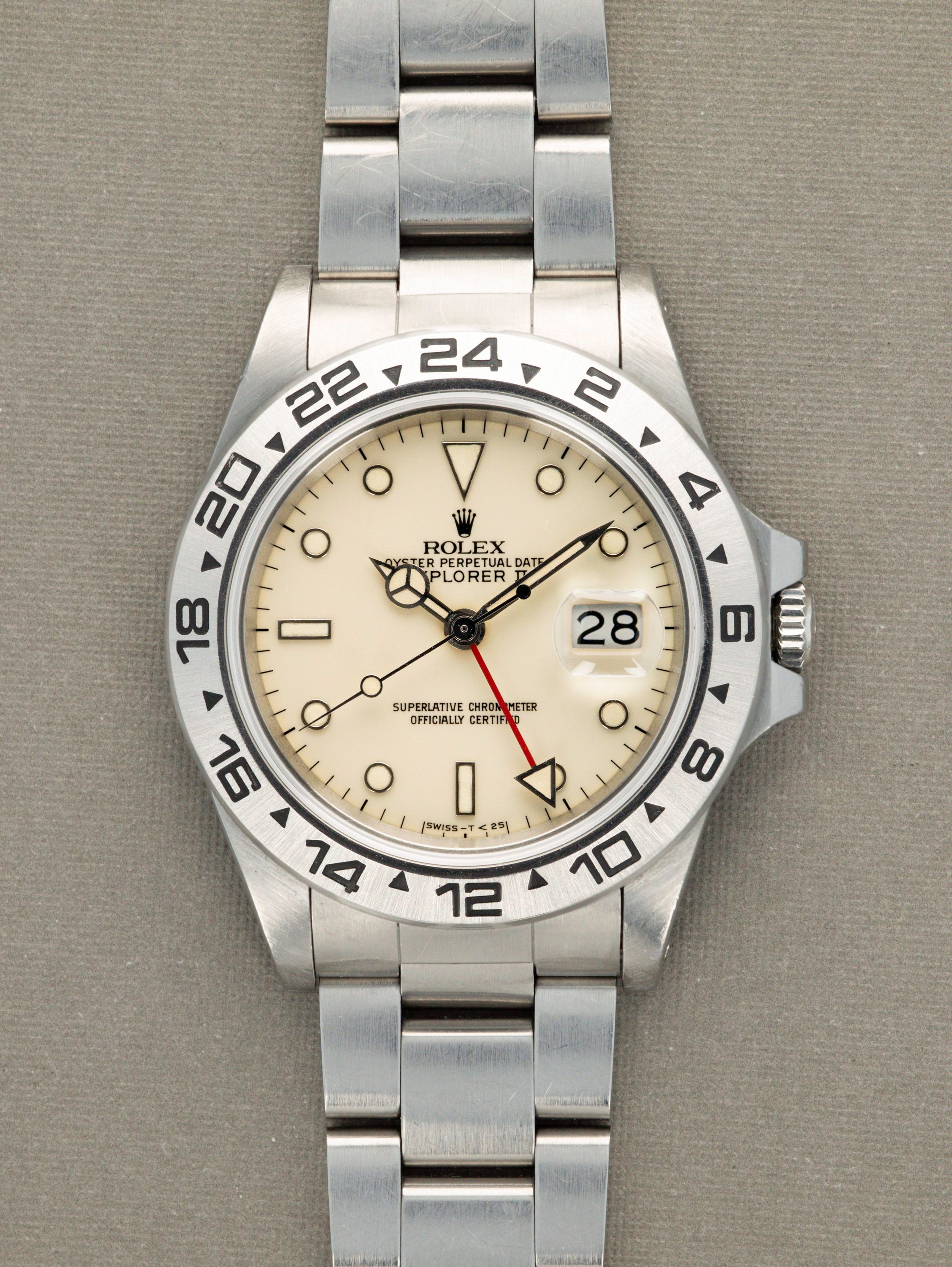 Rolex Explorer II Ref. 16550 - 'Cream Dial' Full Set