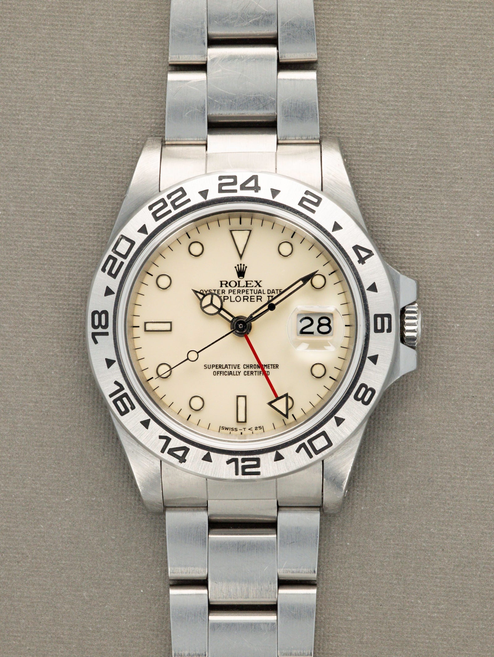 Rolex Explorer II Ref. 16550 - 'Cream Dial' Full Set