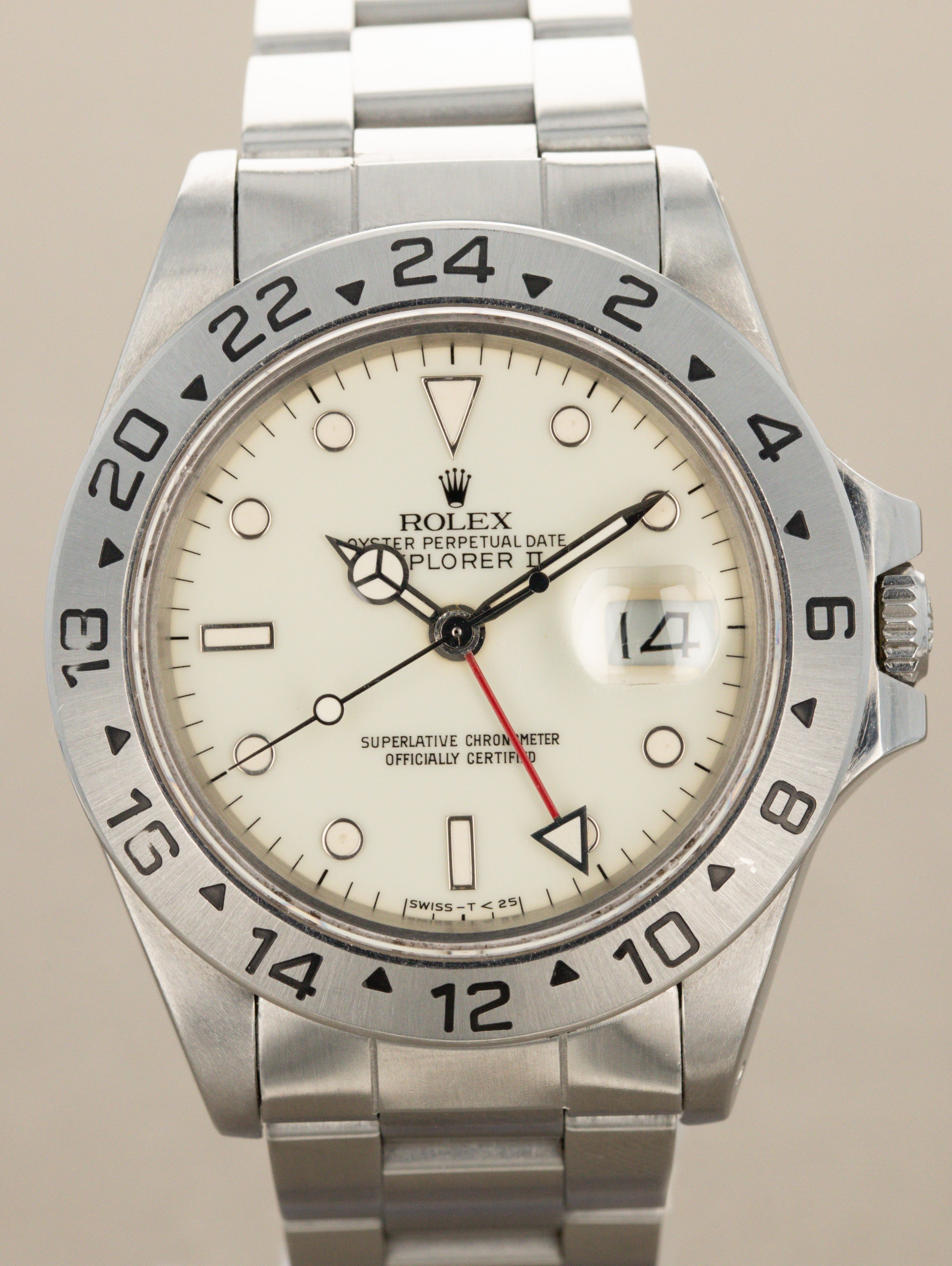Rolex Explorer II Ref. 16550 - Cream 'Rail' Dial
