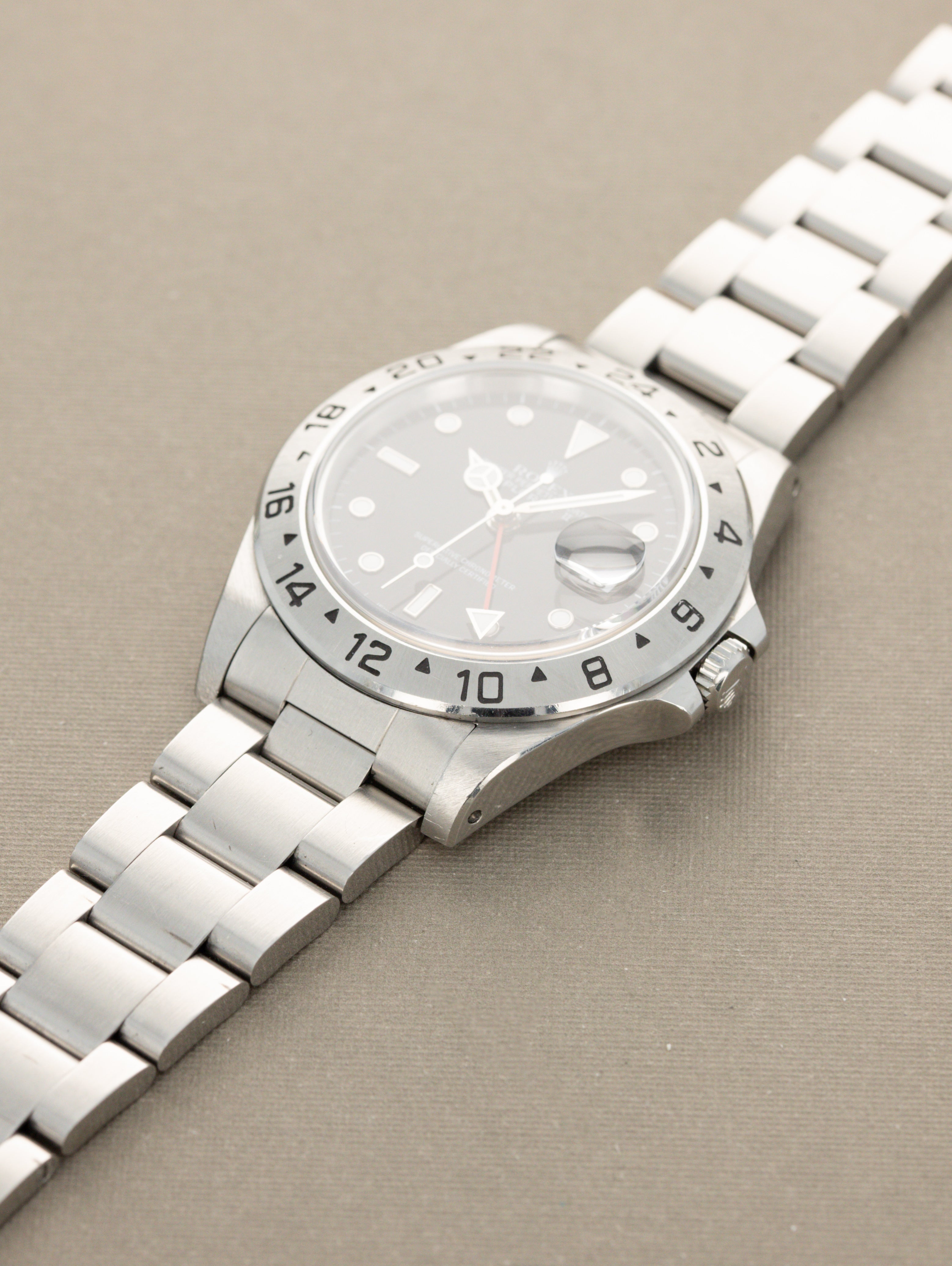 Rolex Explorer II Ref. 16570 - Gloss Black Dial w/ Box & Papers Unpolished