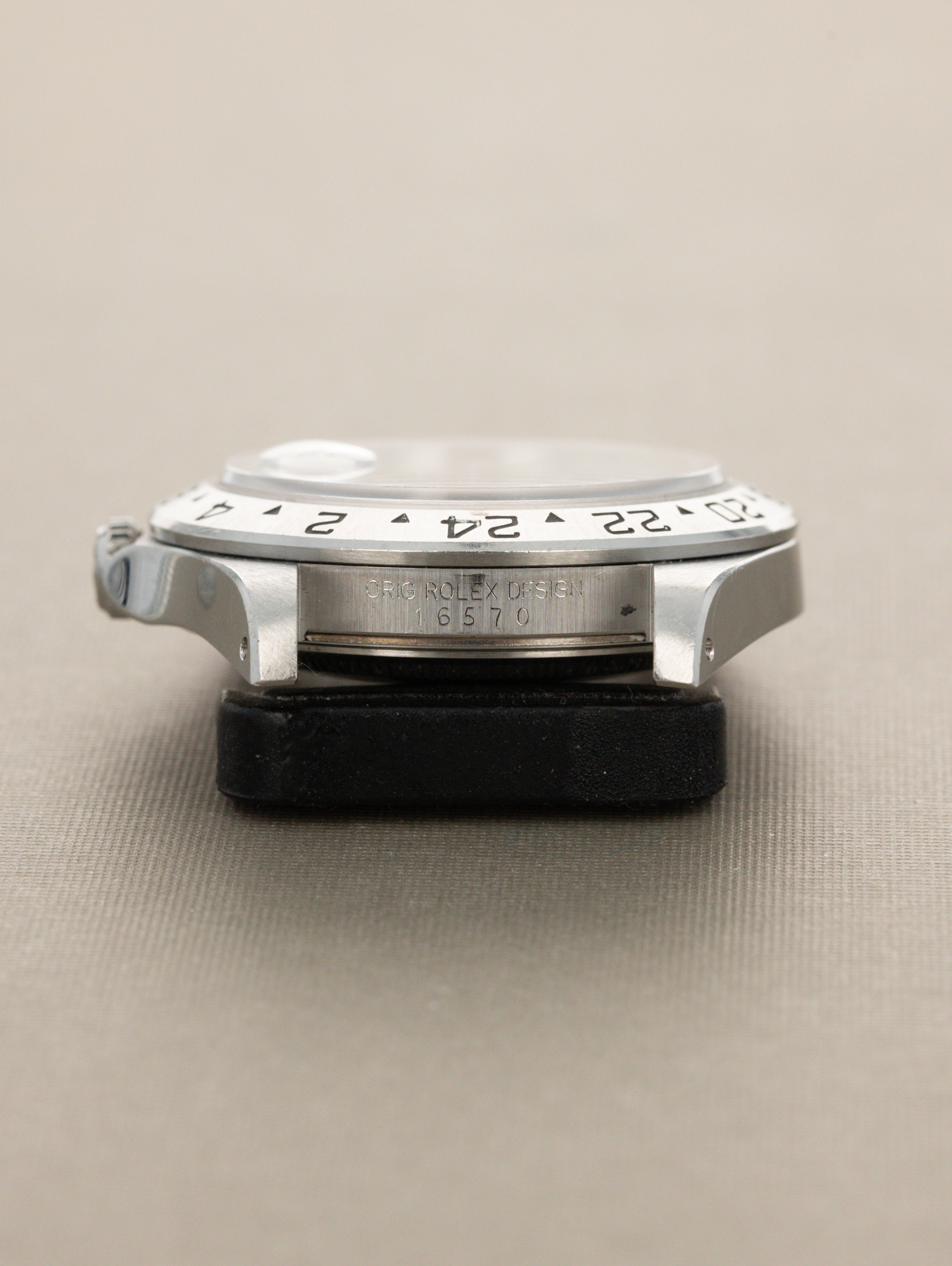 Rolex Explorer II Ref. 16570 - Gloss Black Dial w/ Box & Papers Unpolished