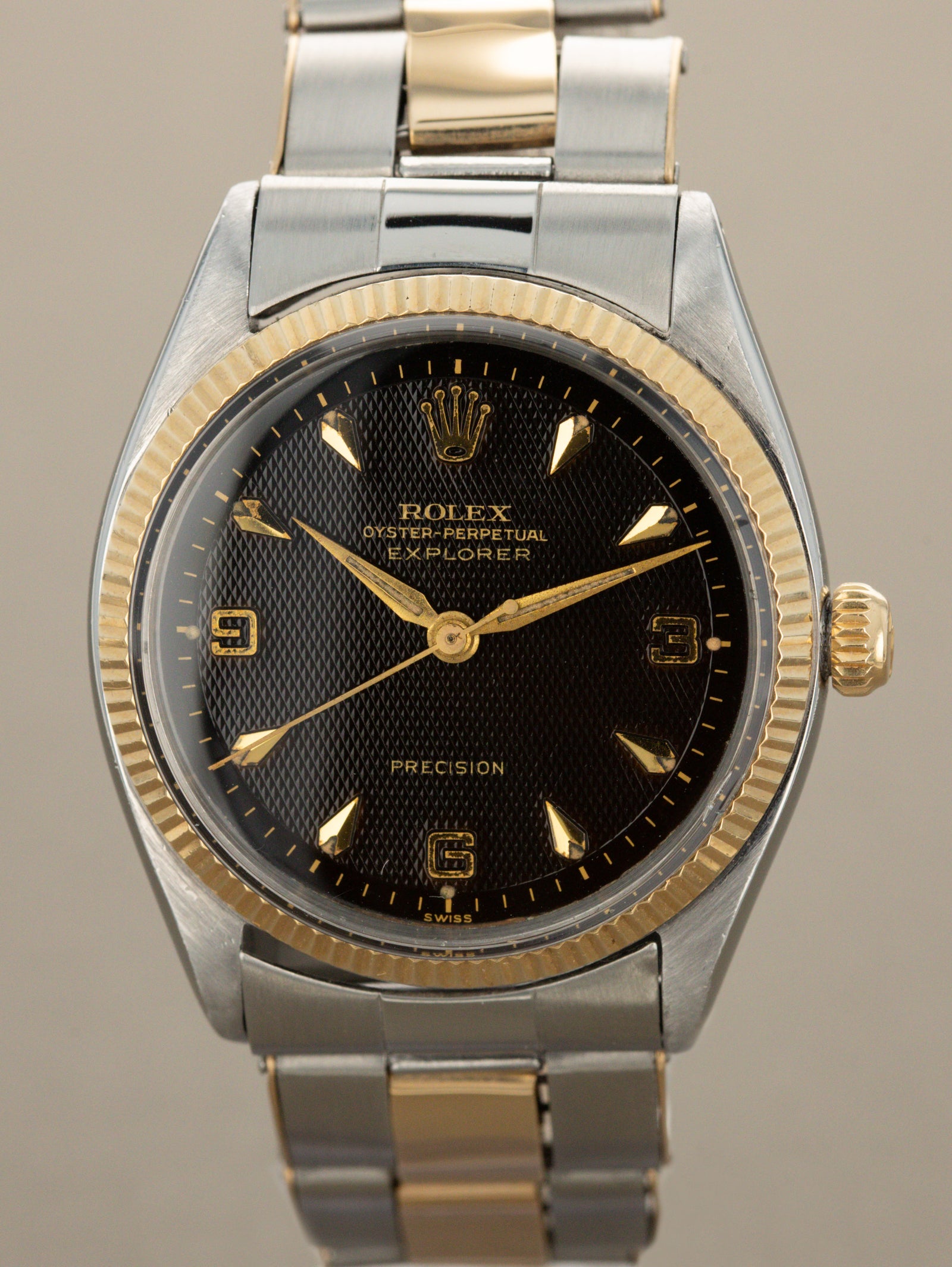 Rolex Oyster Perpetual Ref. 5501 'Canadian Explorer' - Tropical Black 'Honeycomb' Dial