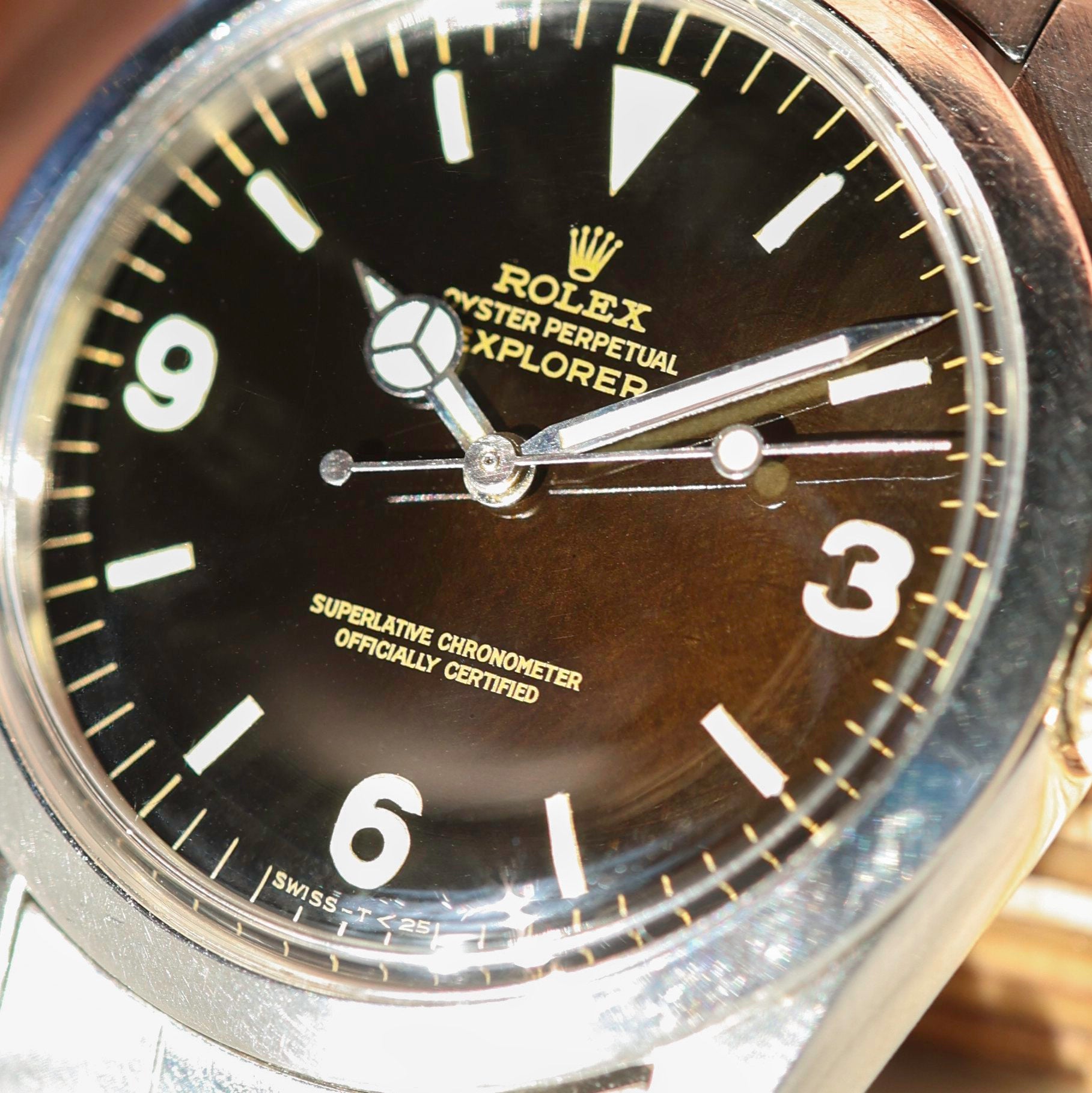 Rolex Explorer Ref. 1016 Gilt Tropical W/ Papers