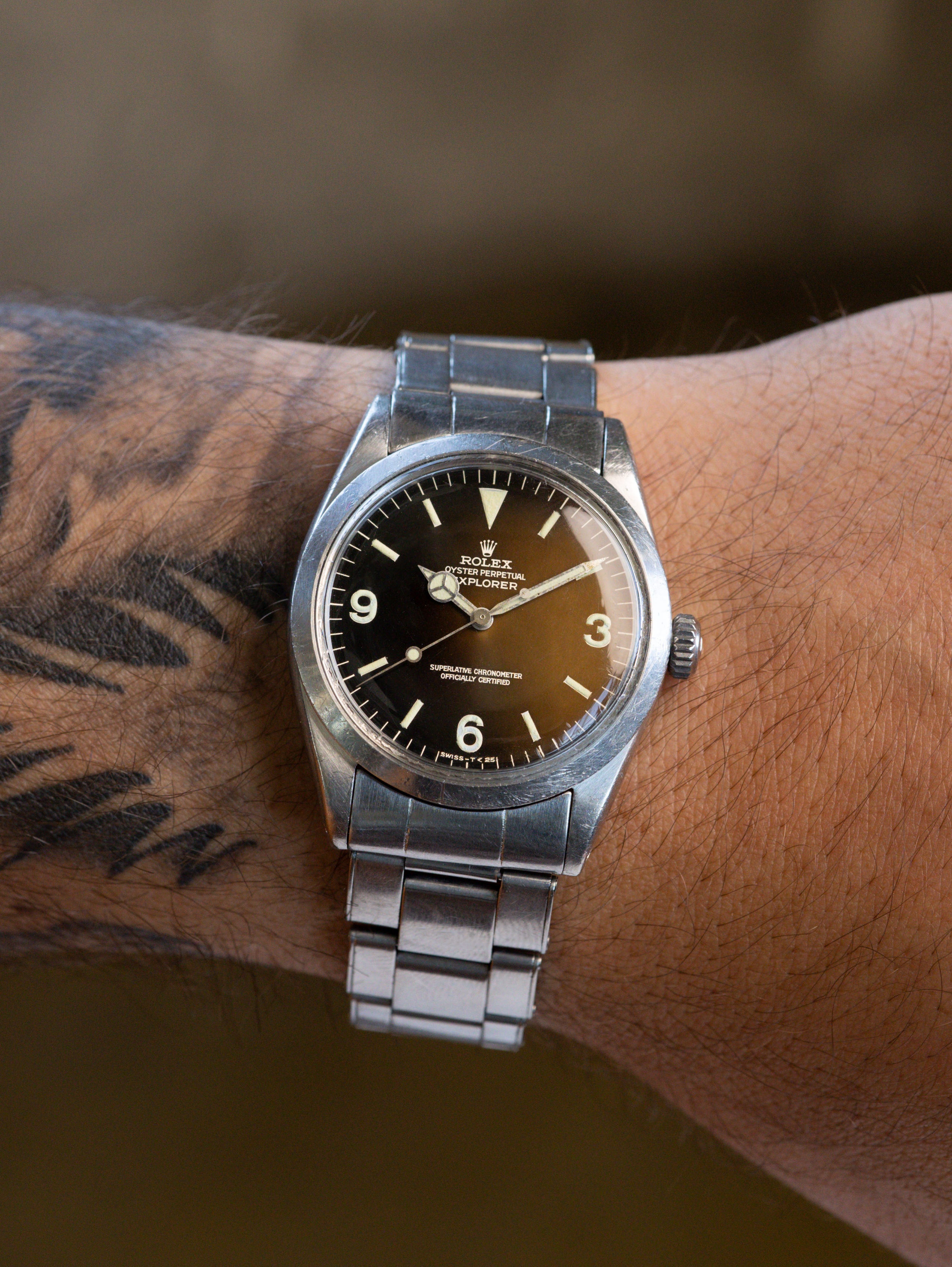 Rolex Explorer I Ref. 1016 - 'Tropical' Gilt Dial