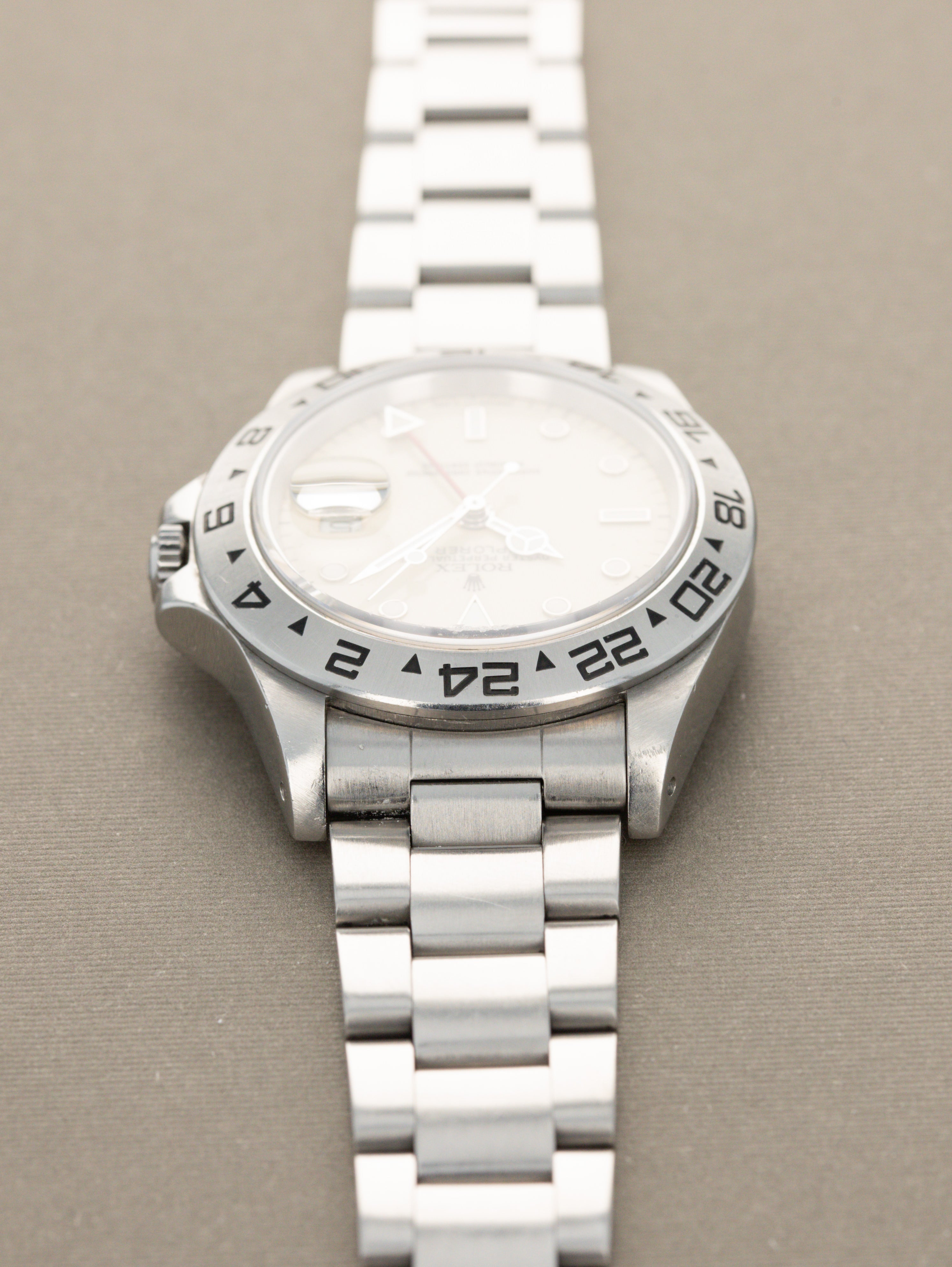Rolex Explorer II Ref. 16550 - Cream 'Rail' Dial With Box & Service Papers
