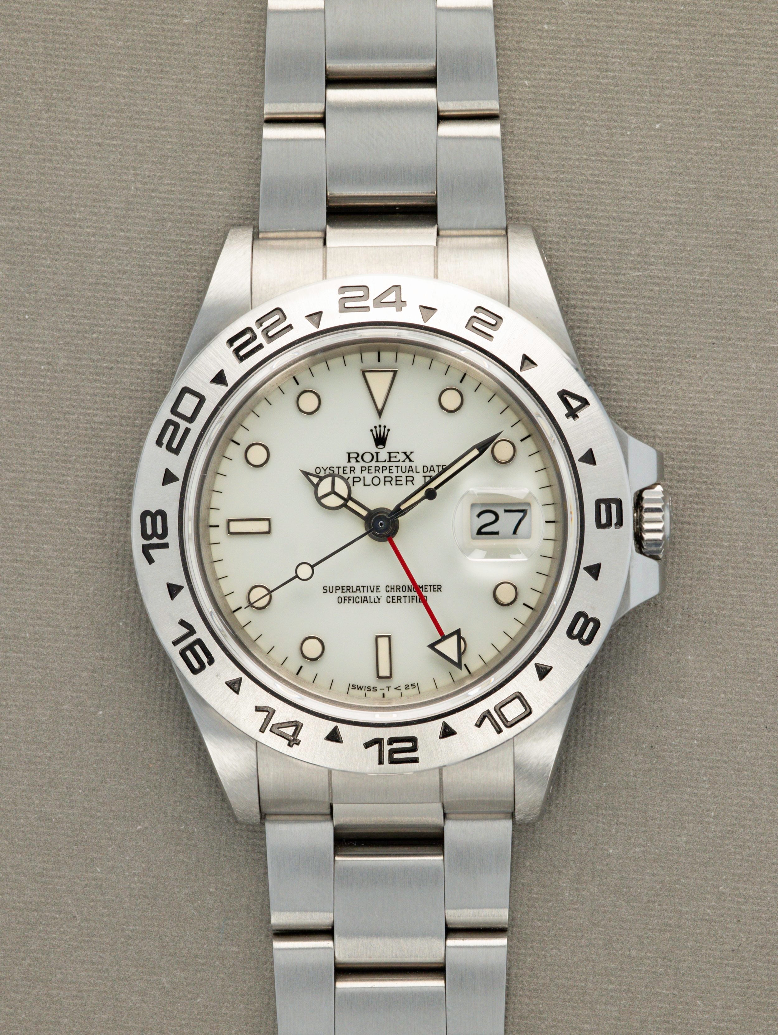 Rolex Explorer II Ref 16550 - Like New Cream Dial with Full Set