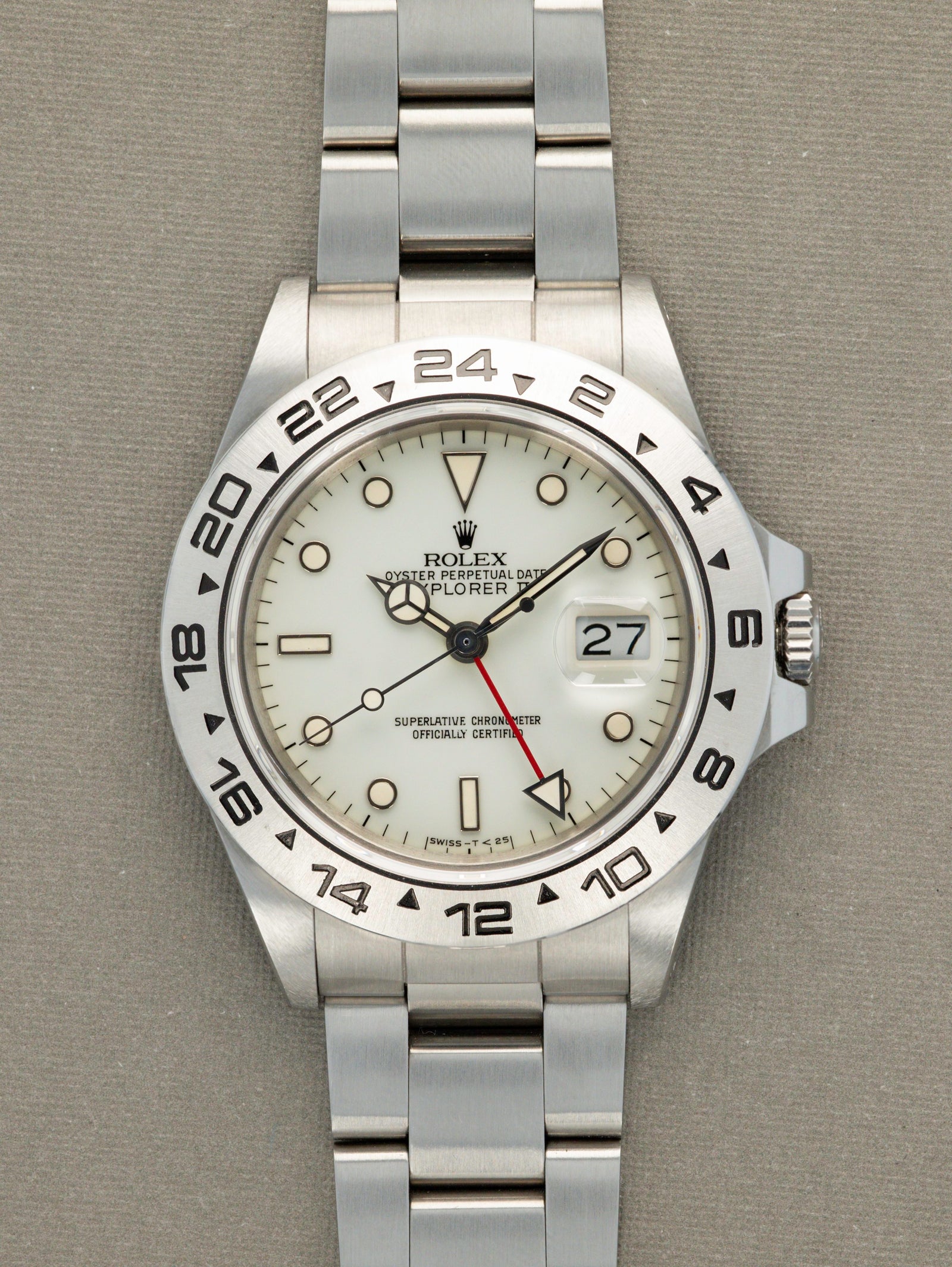 Rolex Explorer II Ref 16550 - Like New Cream Dial with Full Set