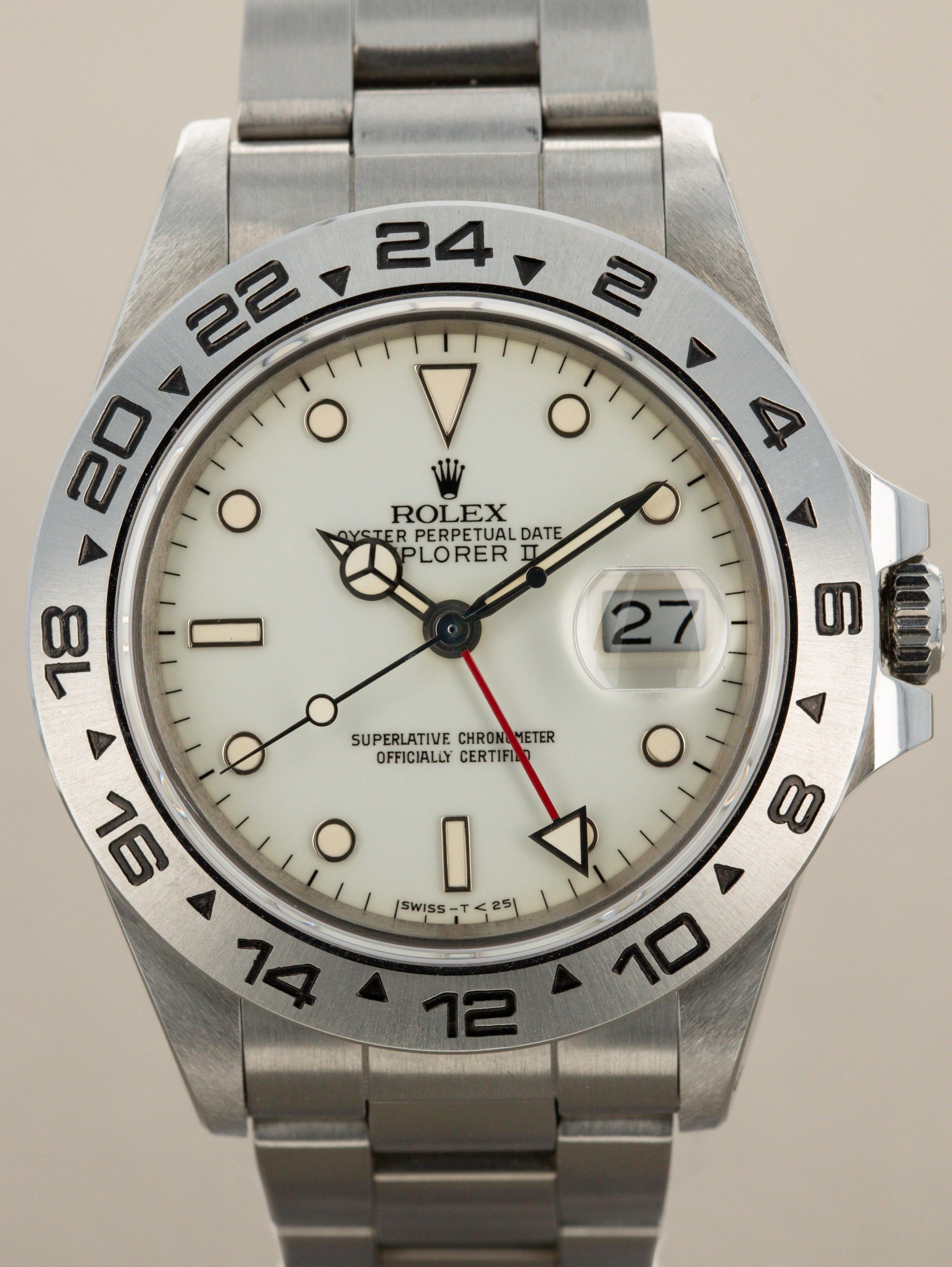 Rolex Explorer II Ref 16550 - Like New Cream Dial with Full Set