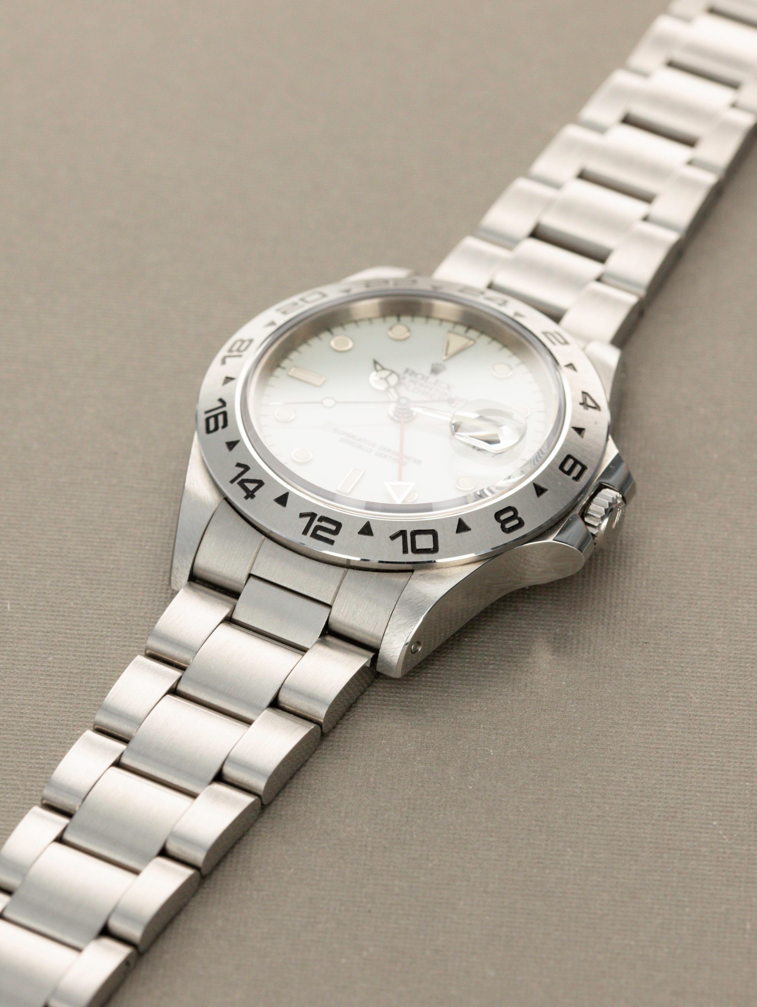 Rolex Explorer II Ref 16550 - Like New Cream Dial with Full Set