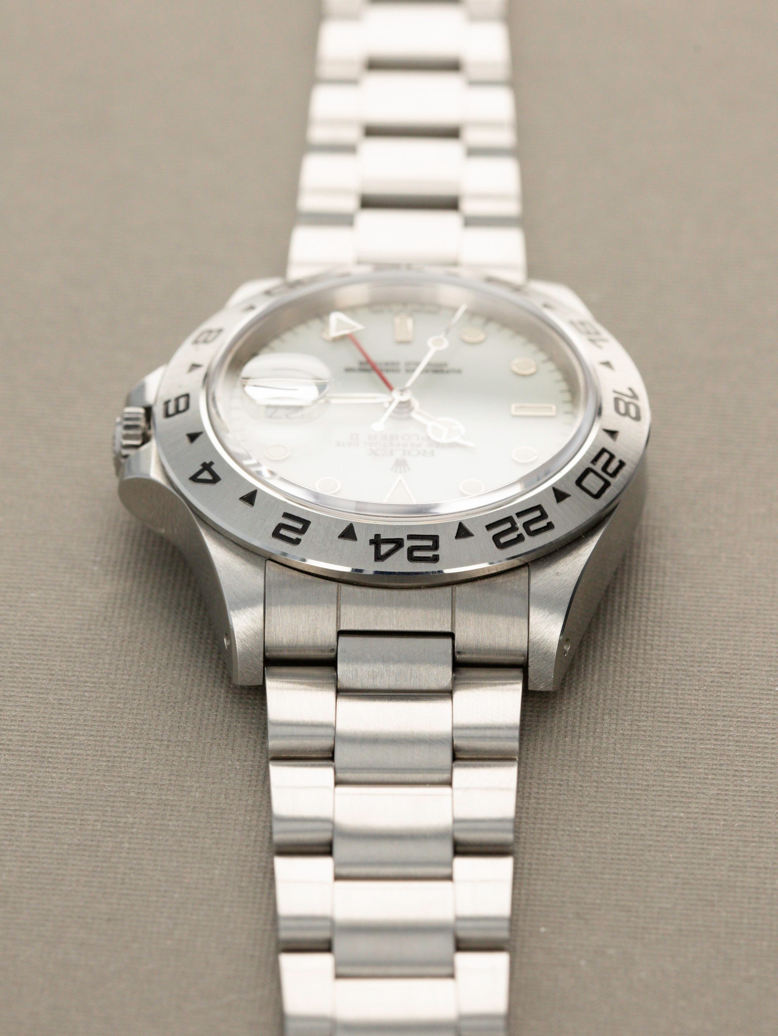 Rolex Explorer II Ref 16550 - Like New Cream Dial with Full Set