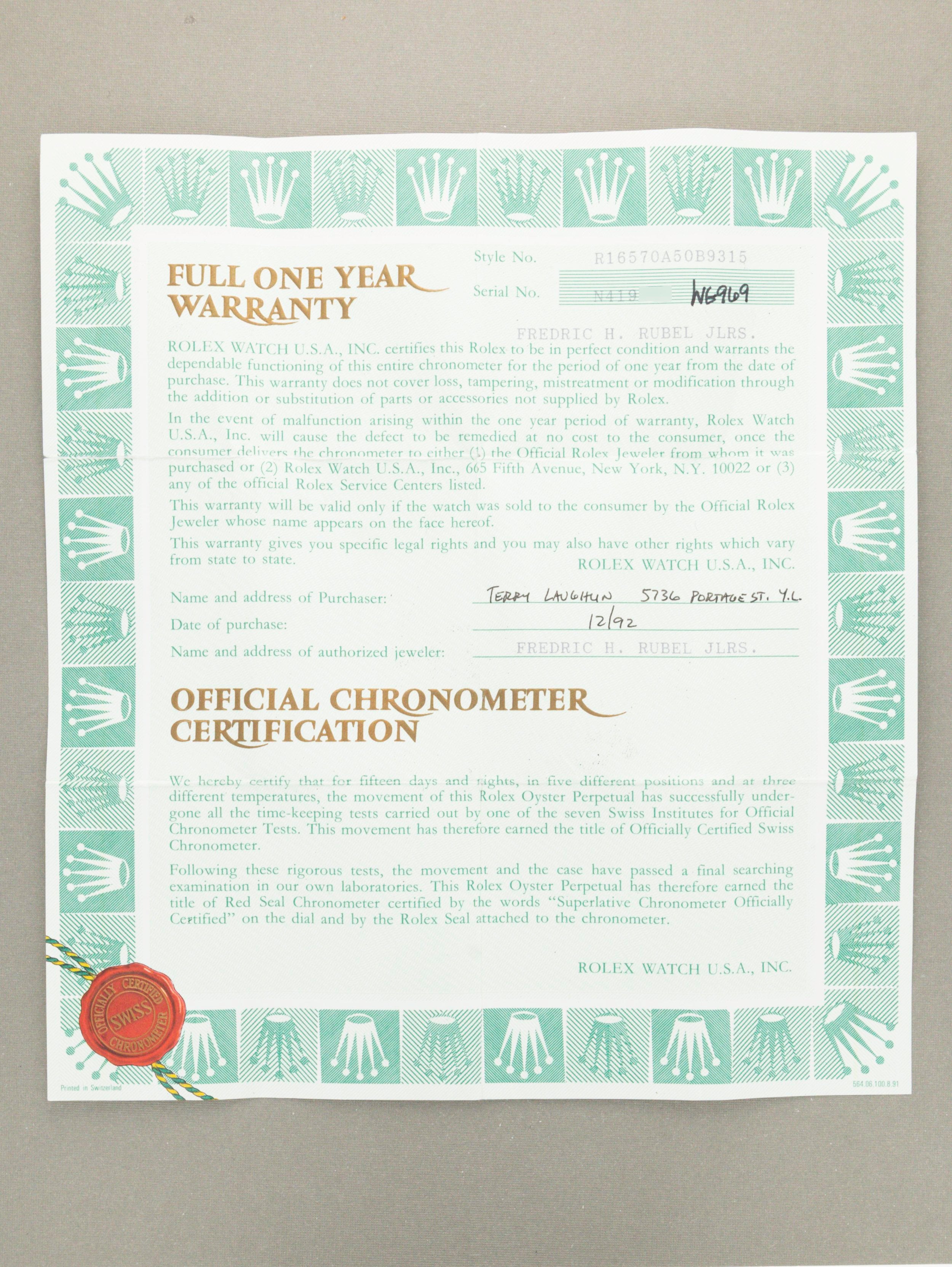 Rolex Explorer II Ref. 16570 - Chicchi di Mas 'Polar' with Papers