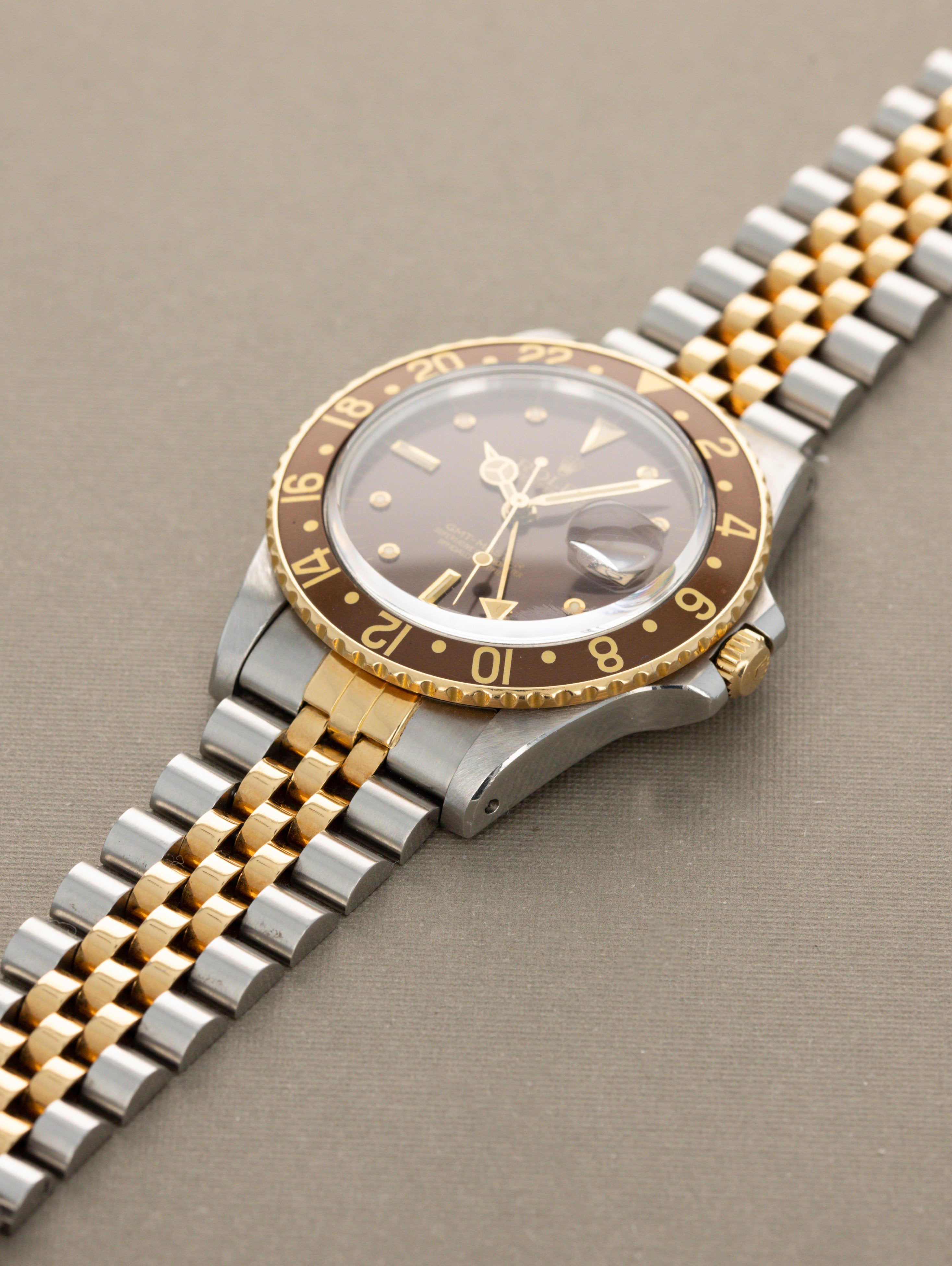 Rolex GMT-Master Ref. 16753 'Root Beer' - Sunburst Brown 'Nipple' Dial Unpolished